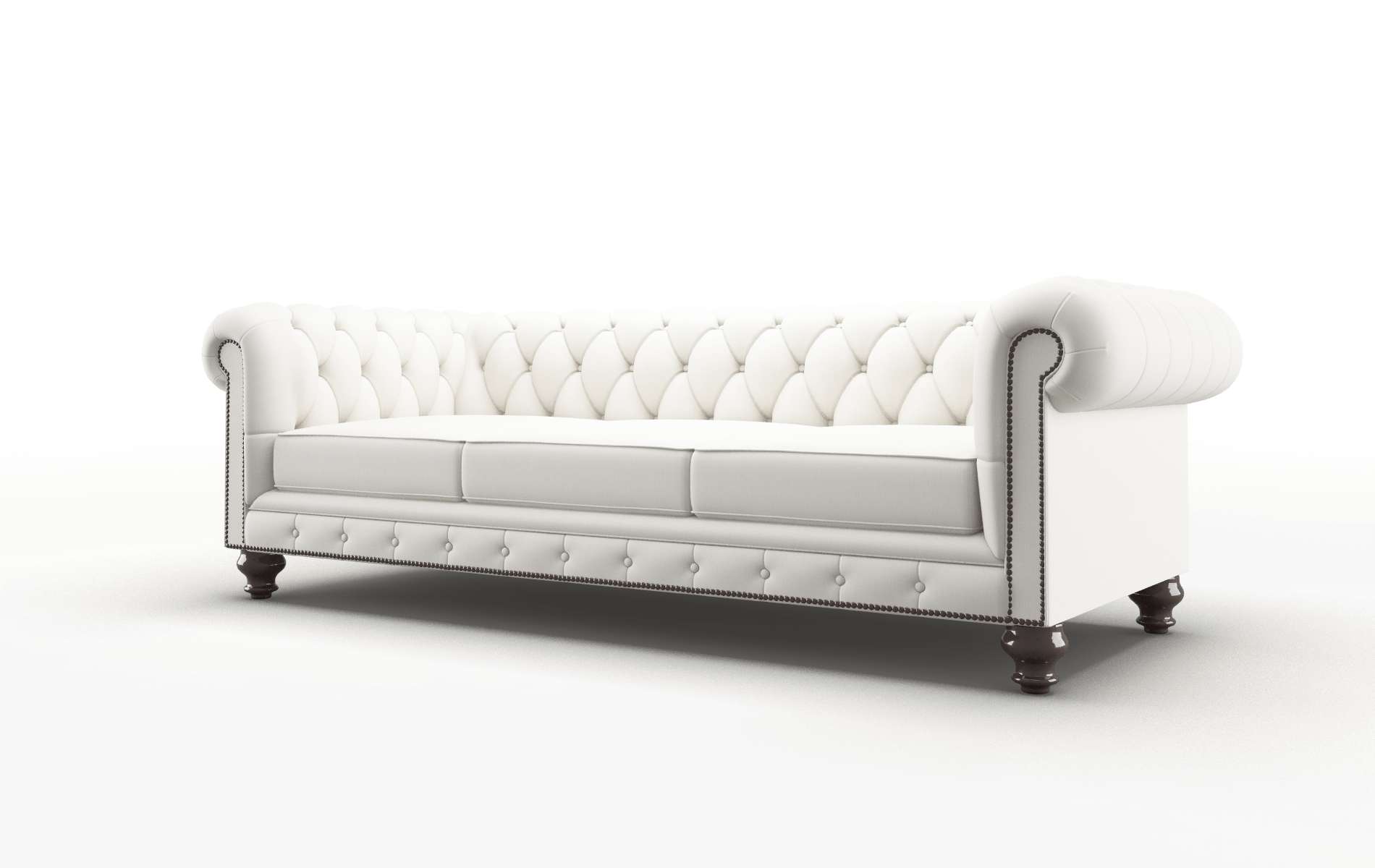 Bordeaux Keylargo Oatmeal Sofa espresso legs 4