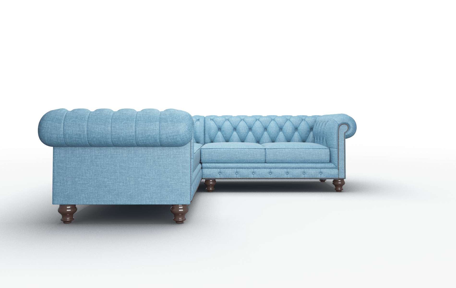 Bordeaux Keylargo Ocean Sectional espresso legs 2