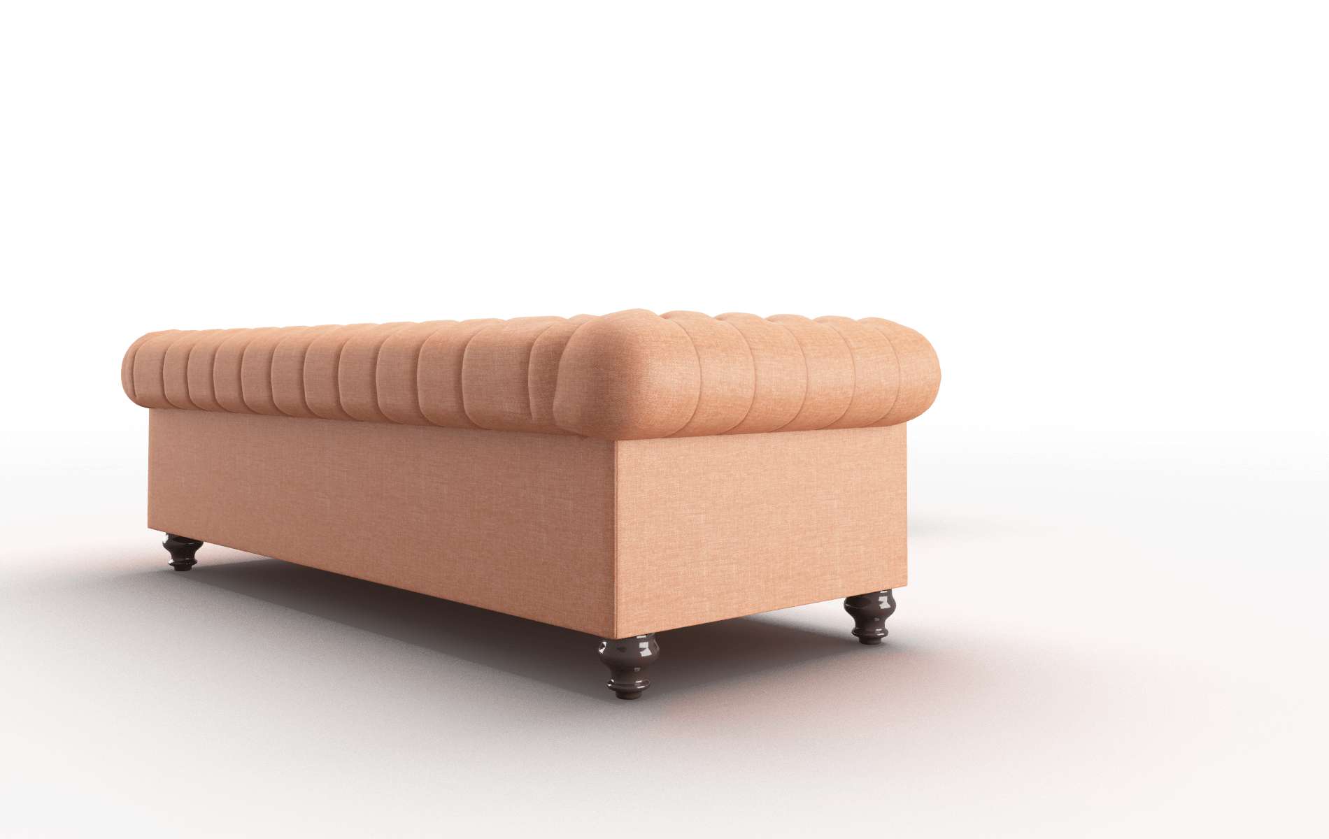 Bordeaux Keylargo Terracotta Sectional espresso legs 3