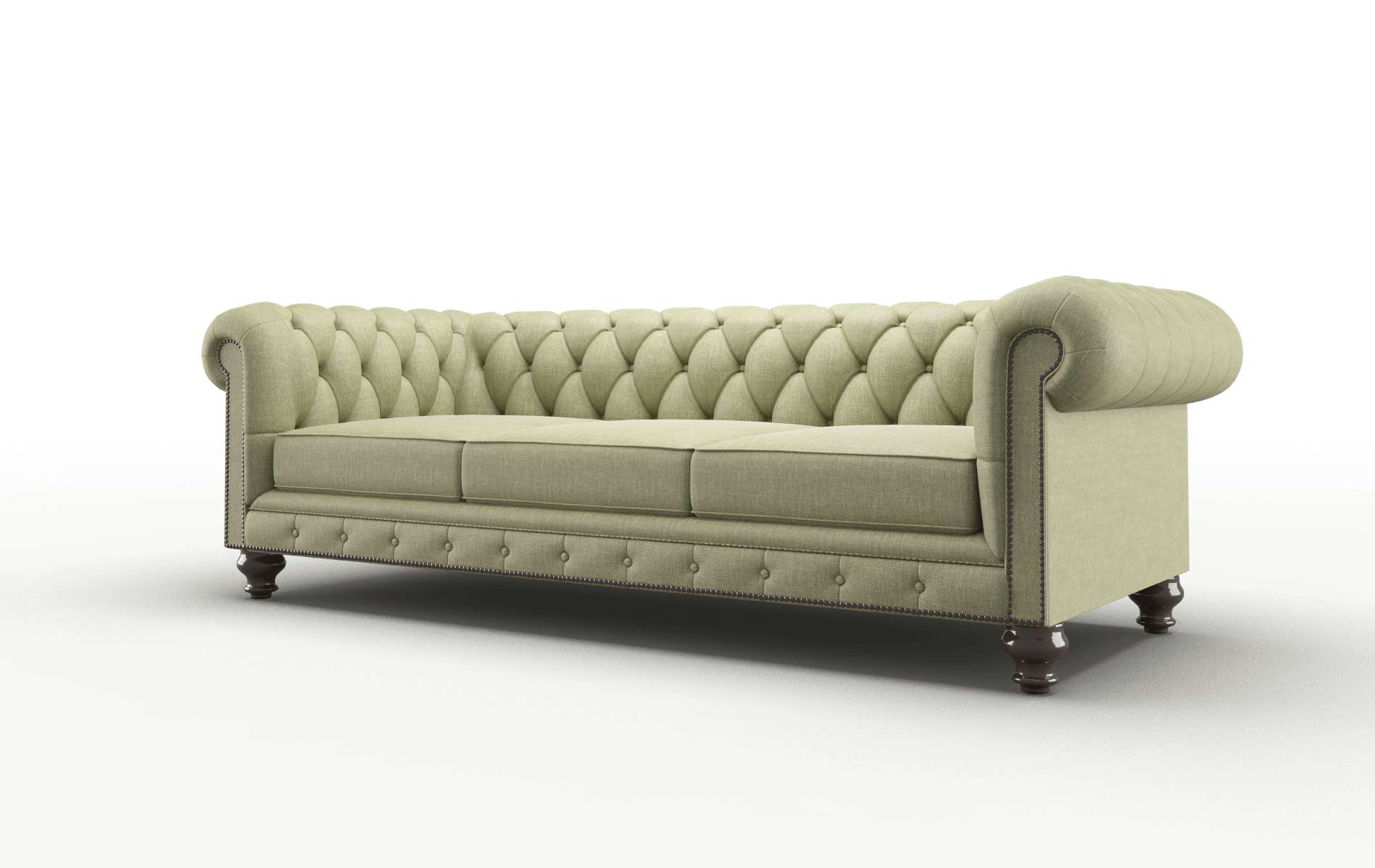 Bordeaux Leslie Lawn Sofa espresso legs 4