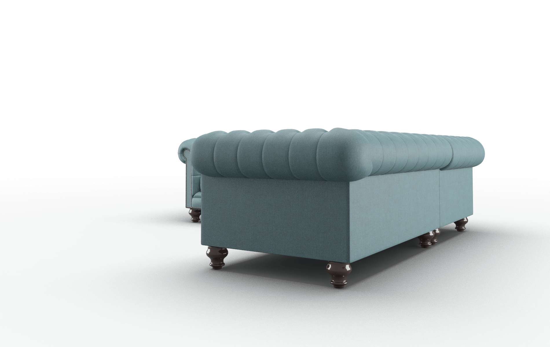 Bordeaux Leslie Peacock Sectional espresso legs 4