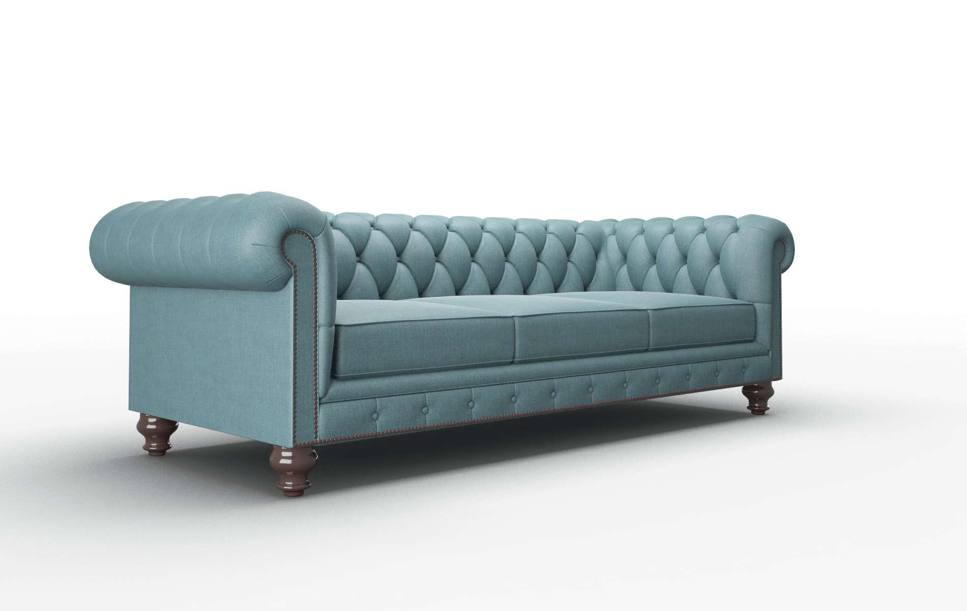 Bordeaux Leslie Peacock Sofa espresso legs 2