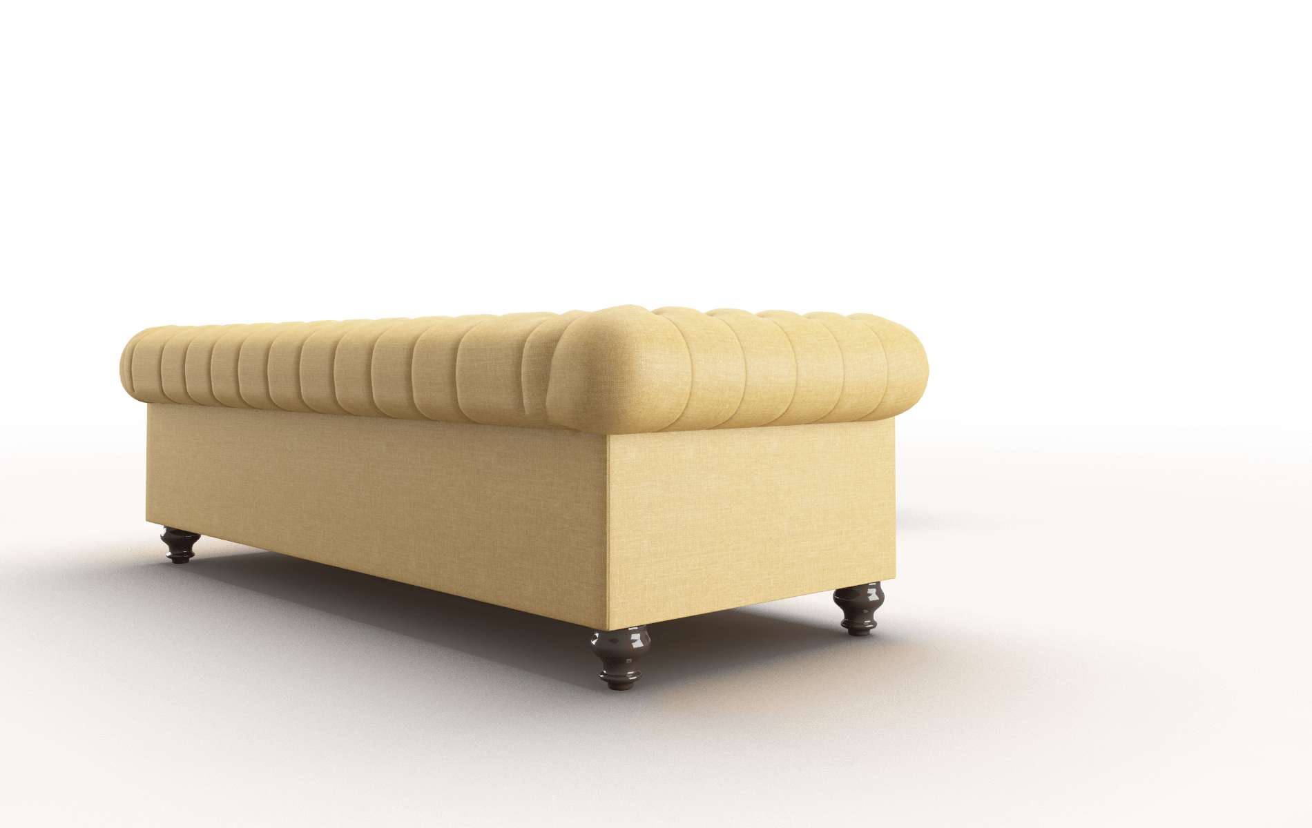 Bordeaux Leslie Saffron Sectional espresso legs 3