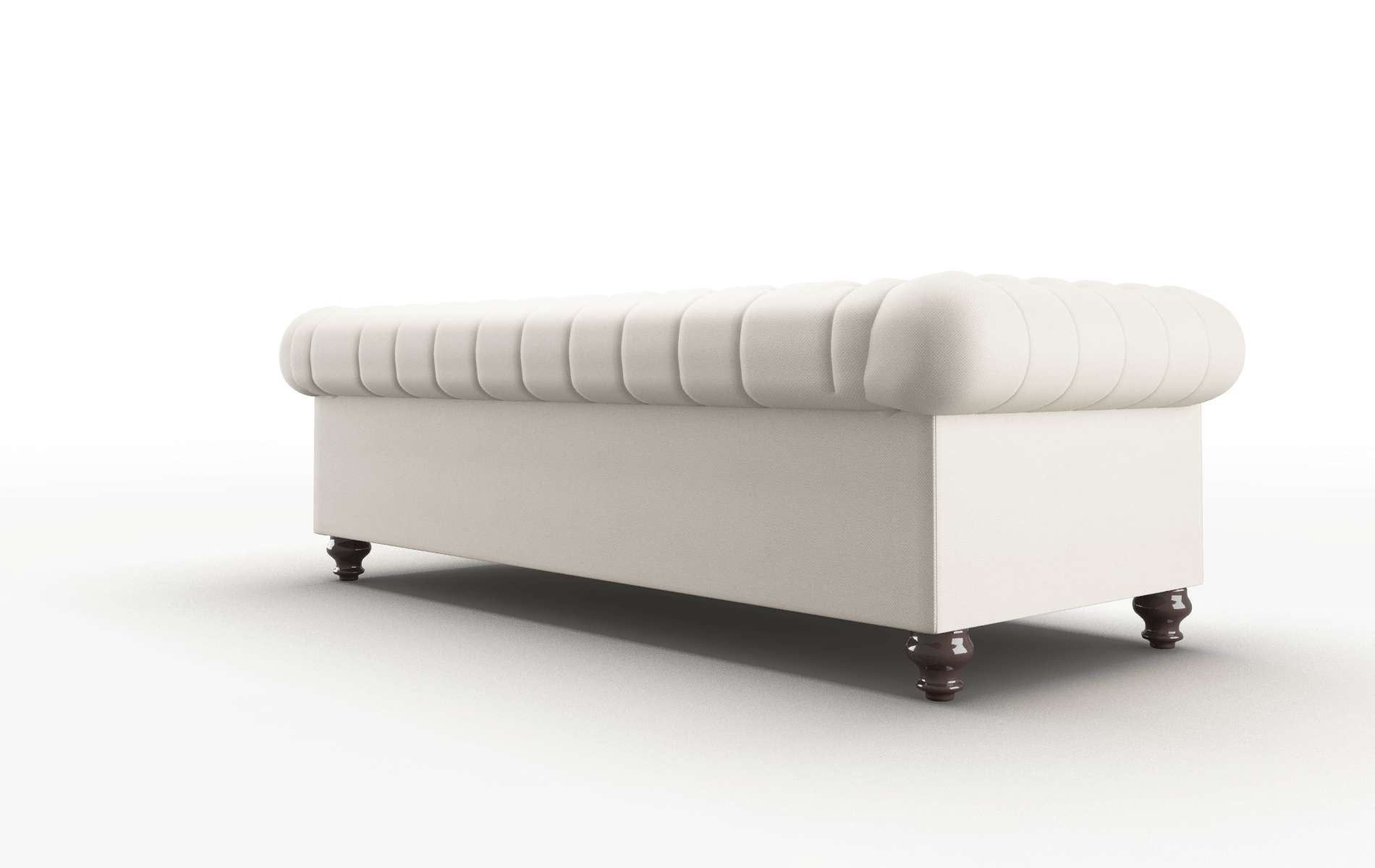 Bordeaux Malibu Linen Sofa espresso legs 5