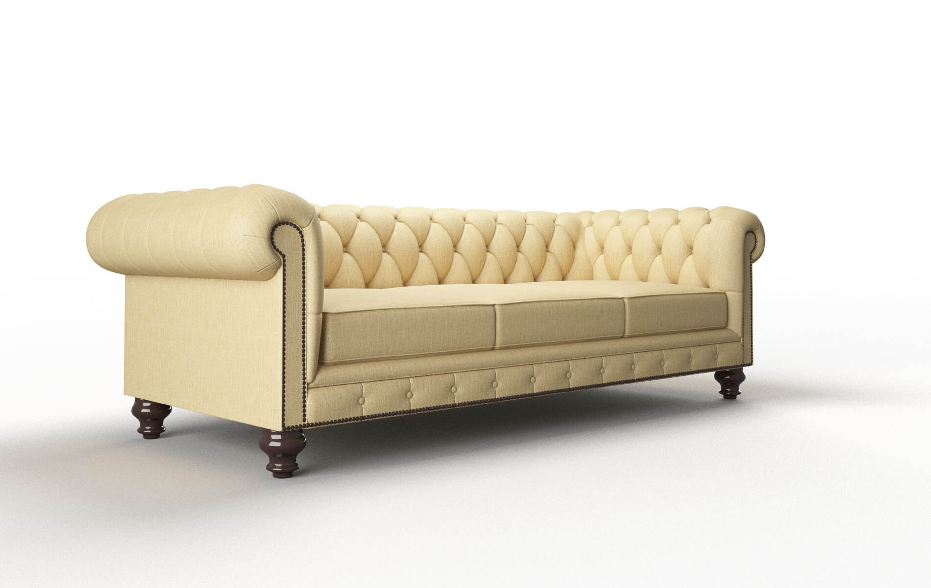 Bordeaux Malibu Maize Sofa espresso legs 2