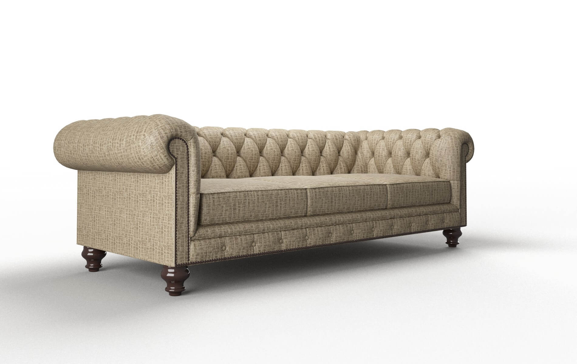 Bordeaux Marcy Camel Sofa espresso legs 2