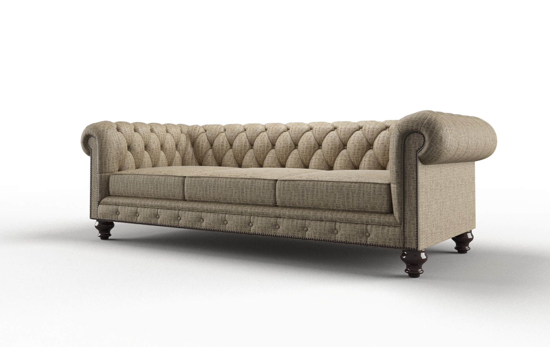 Bordeaux Marcy Camel Sofa espresso legs 4