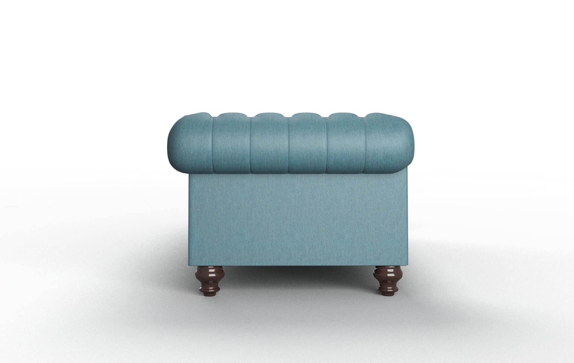 Bordeaux Merit Peacock Sofa espresso legs 3