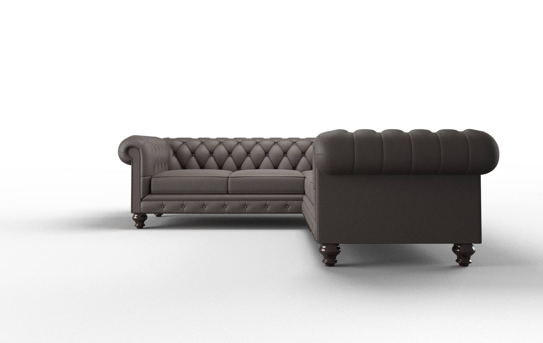 Bordeaux Naples Graphite Sectional espresso legs 5
