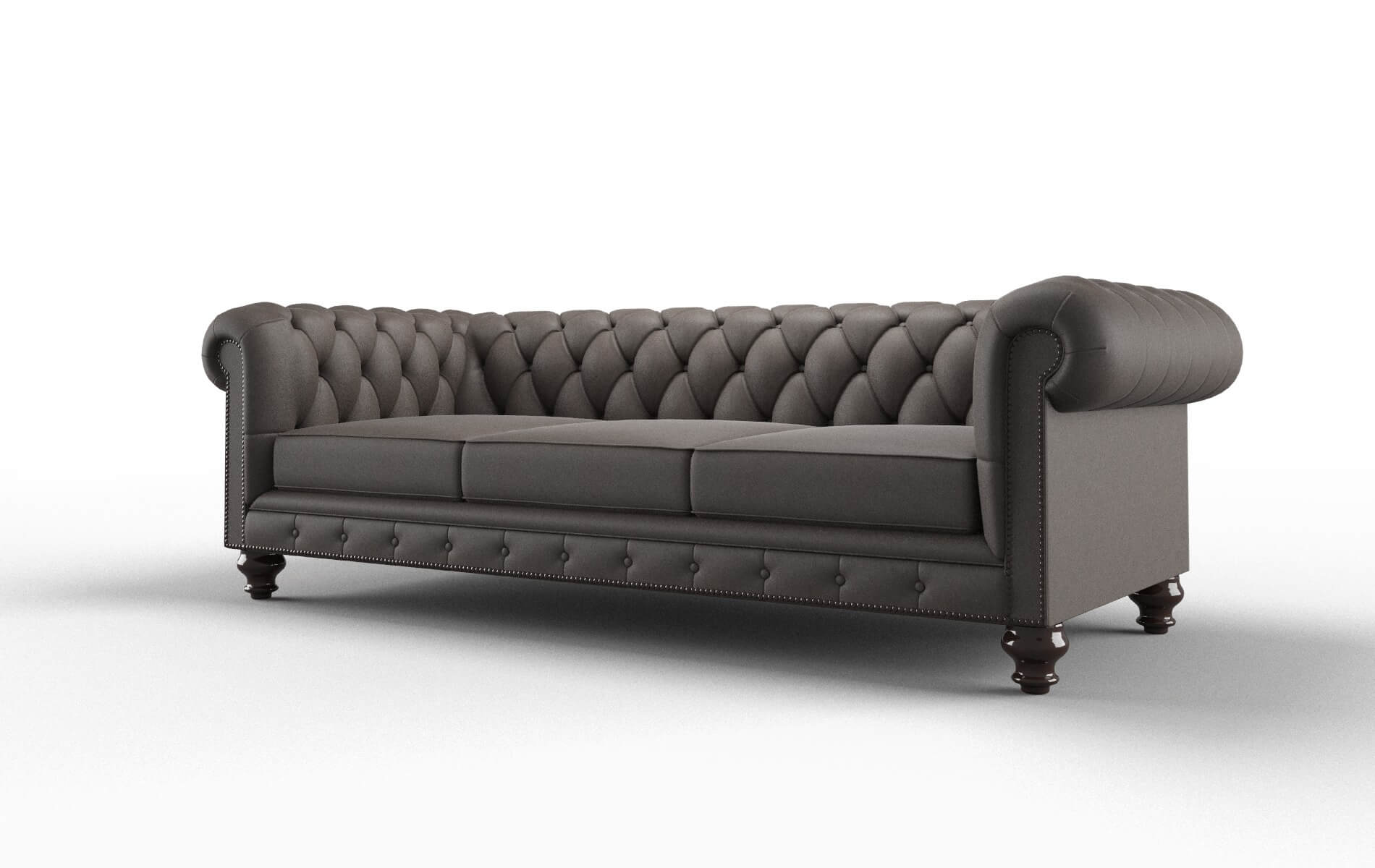 Bordeaux Naples Graphite Sofa espresso legs 4