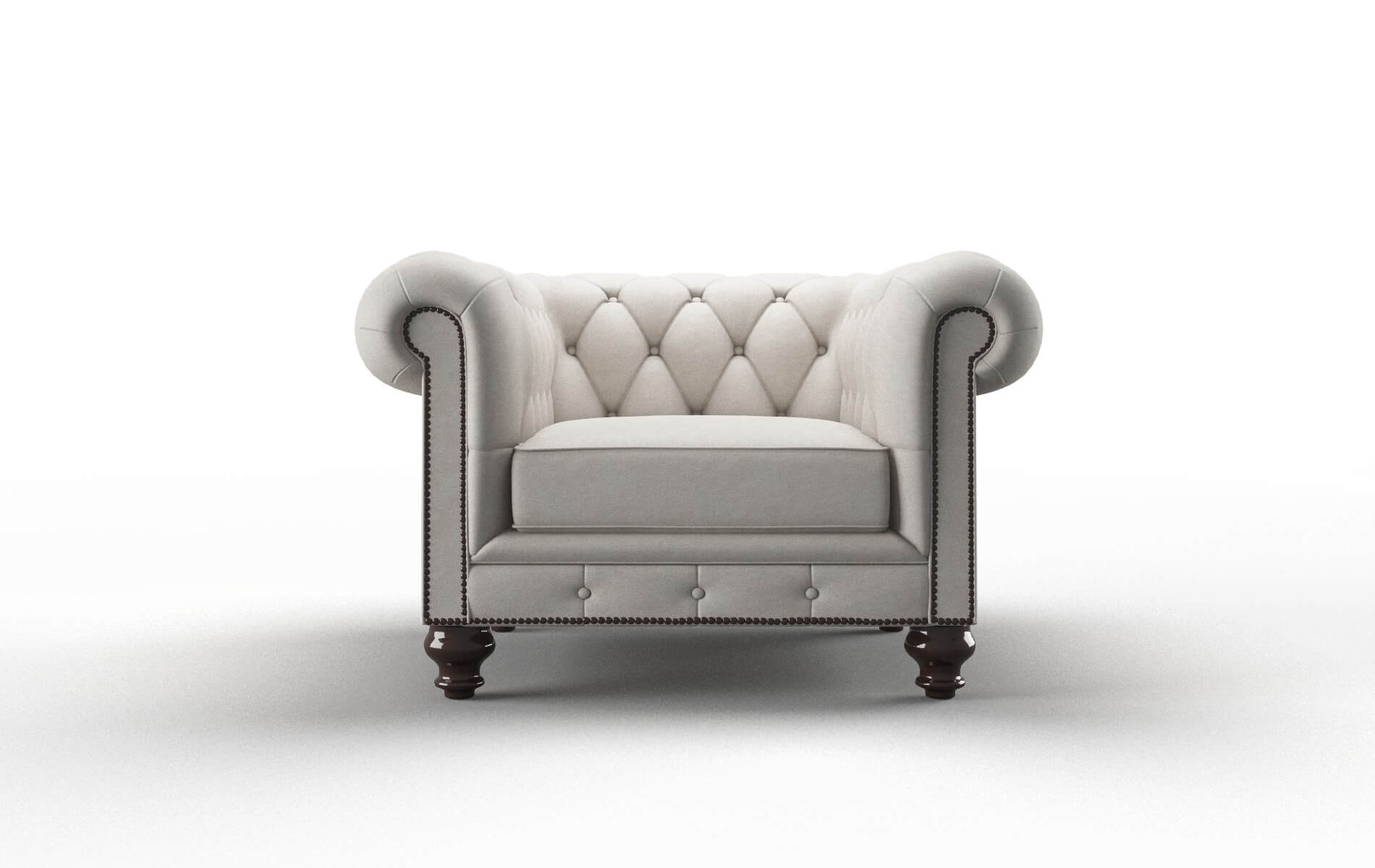 Bordeaux Noble grey Chair Espresso Legs  1