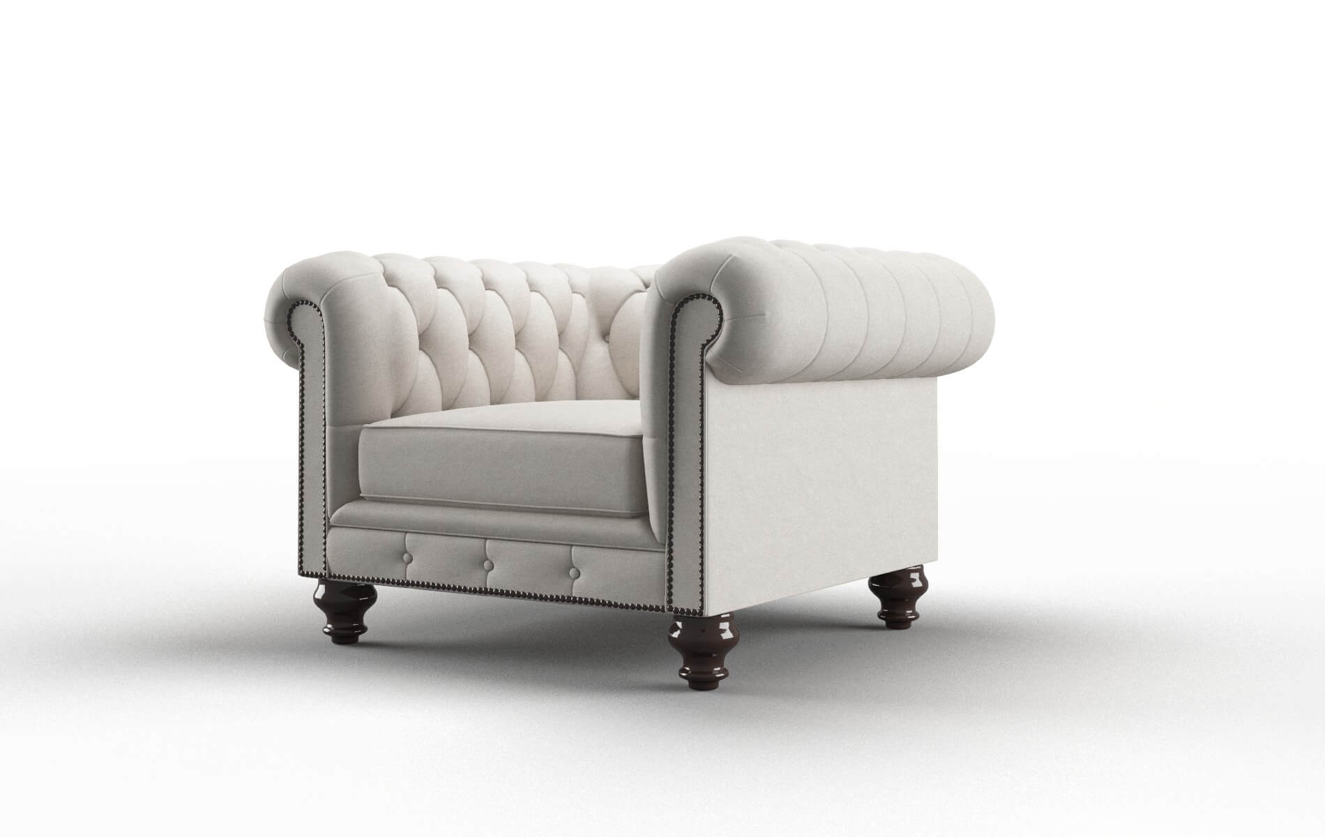 Bordeaux Noble Grey Chair espresso legs 4