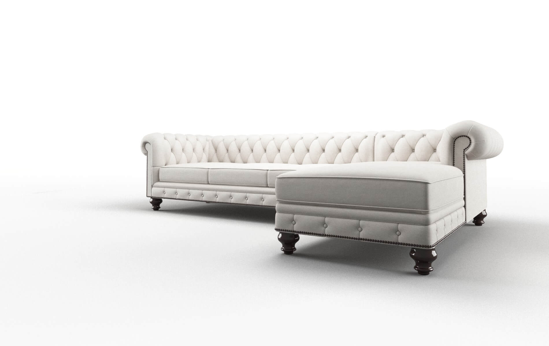 Bordeaux Noble Grey Panel espresso legs 4