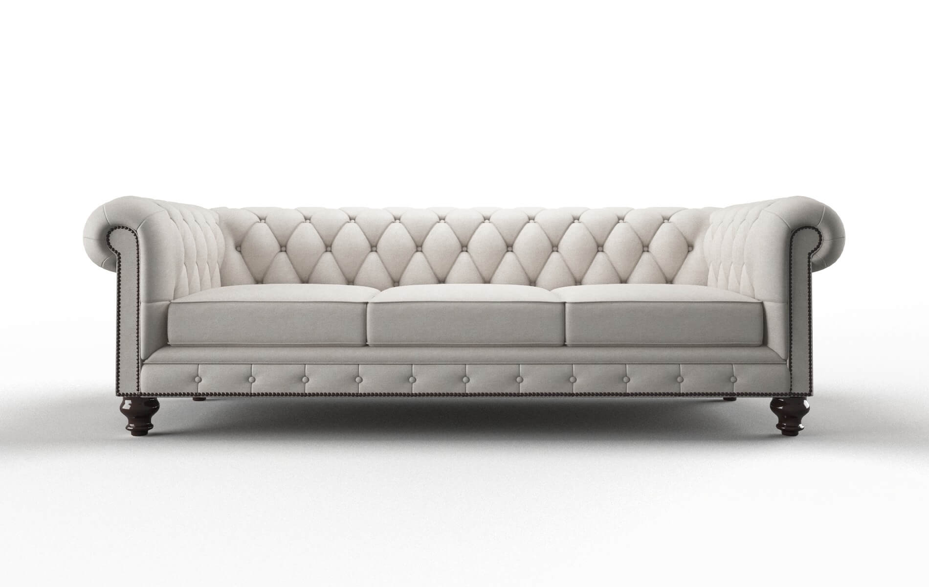 Bordeaux Noble grey Sofa Espresso Legs  1