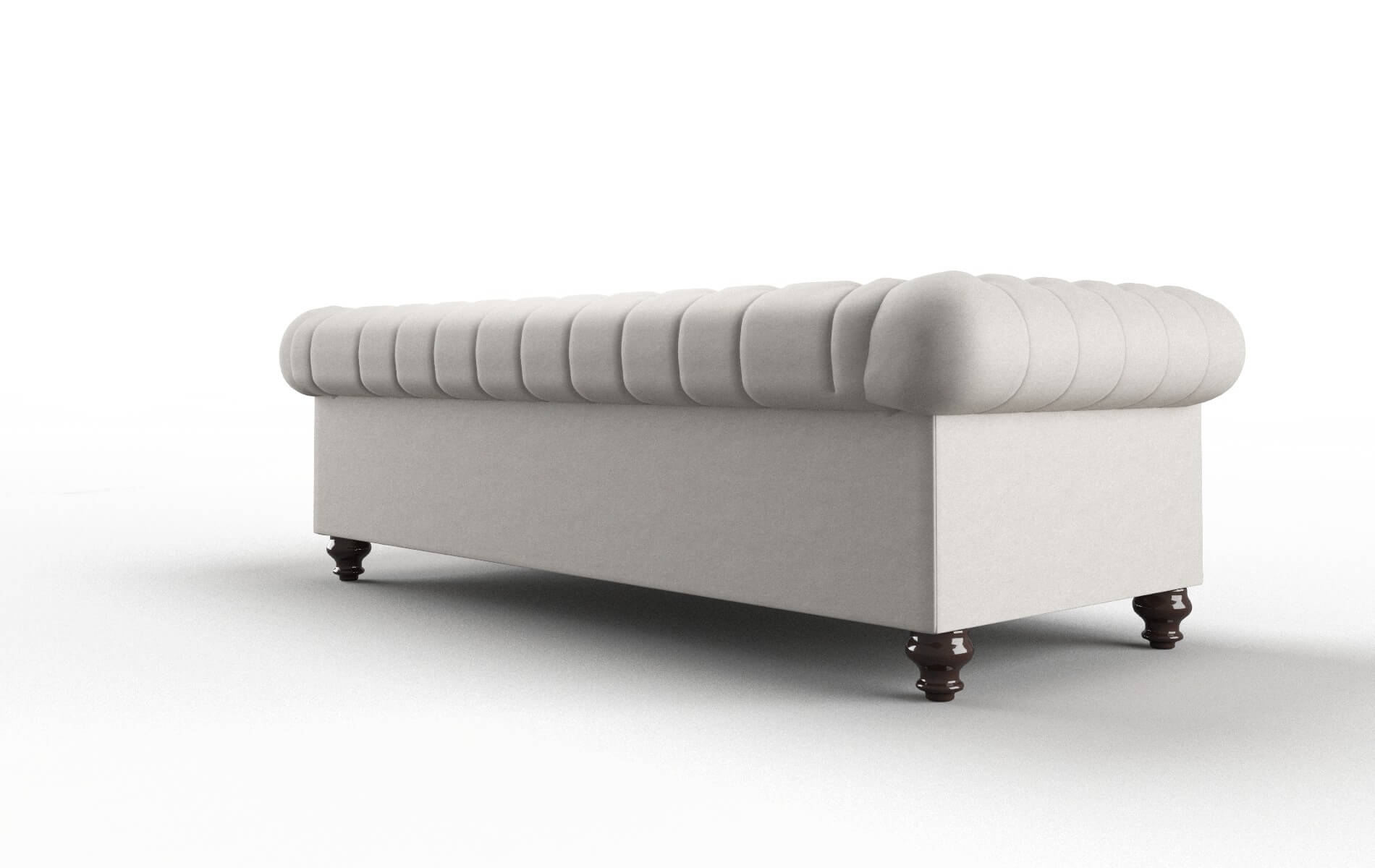 Bordeaux Noble Grey Sofa espresso legs 5