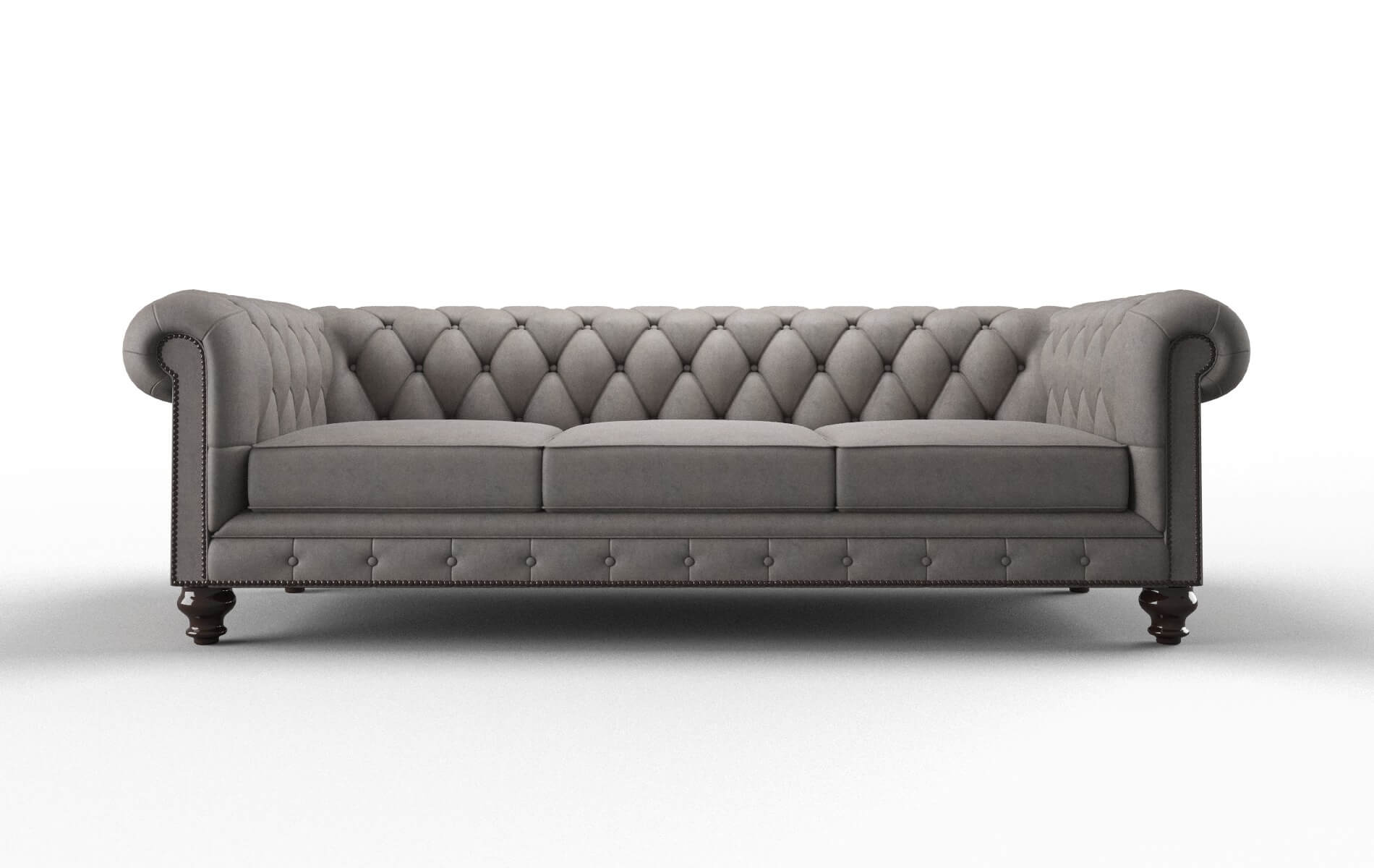 Bordeaux Noble otter Sofa Espresso Legs  1