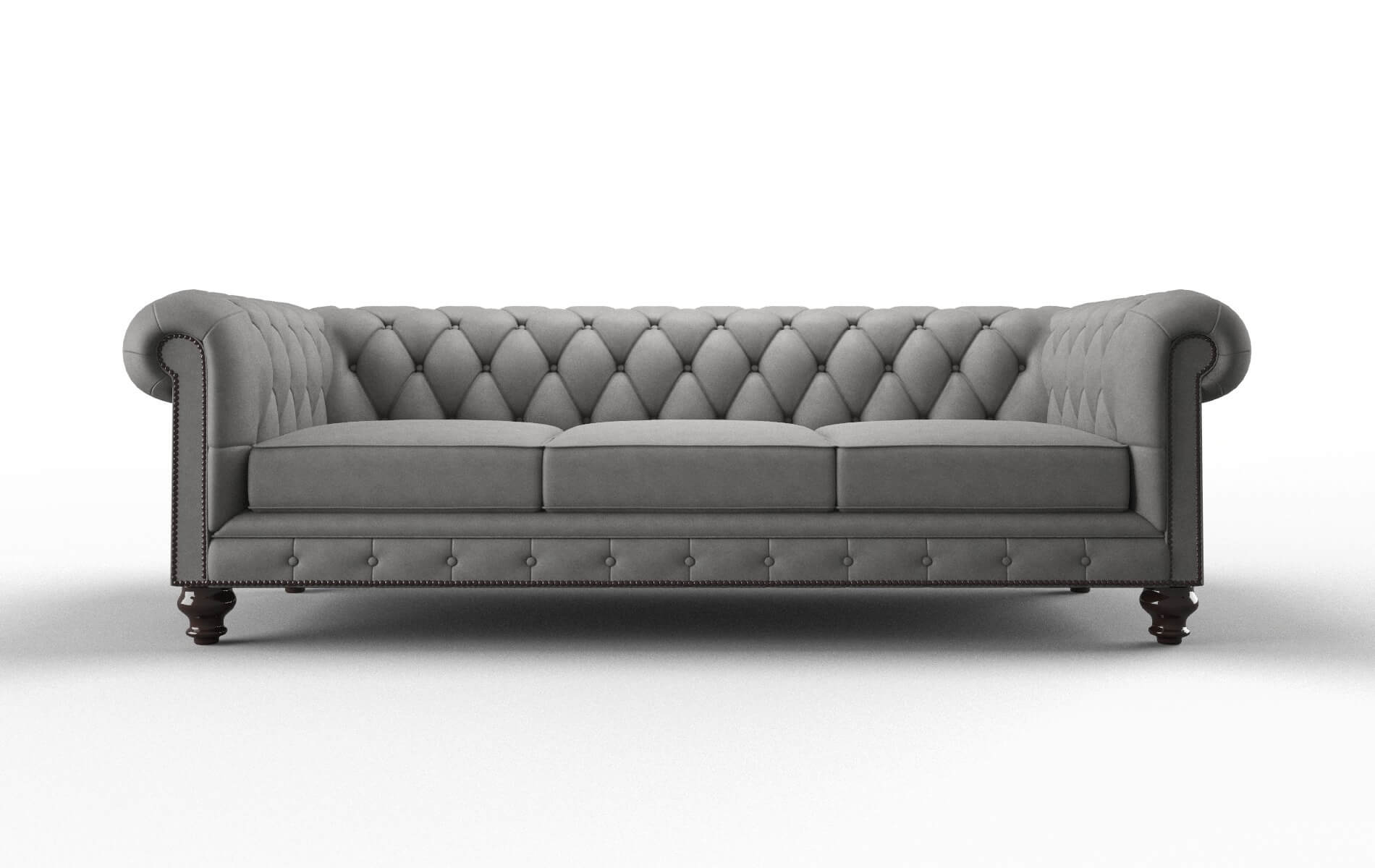 Bordeaux Noble Smoke Sofa espresso legs 1