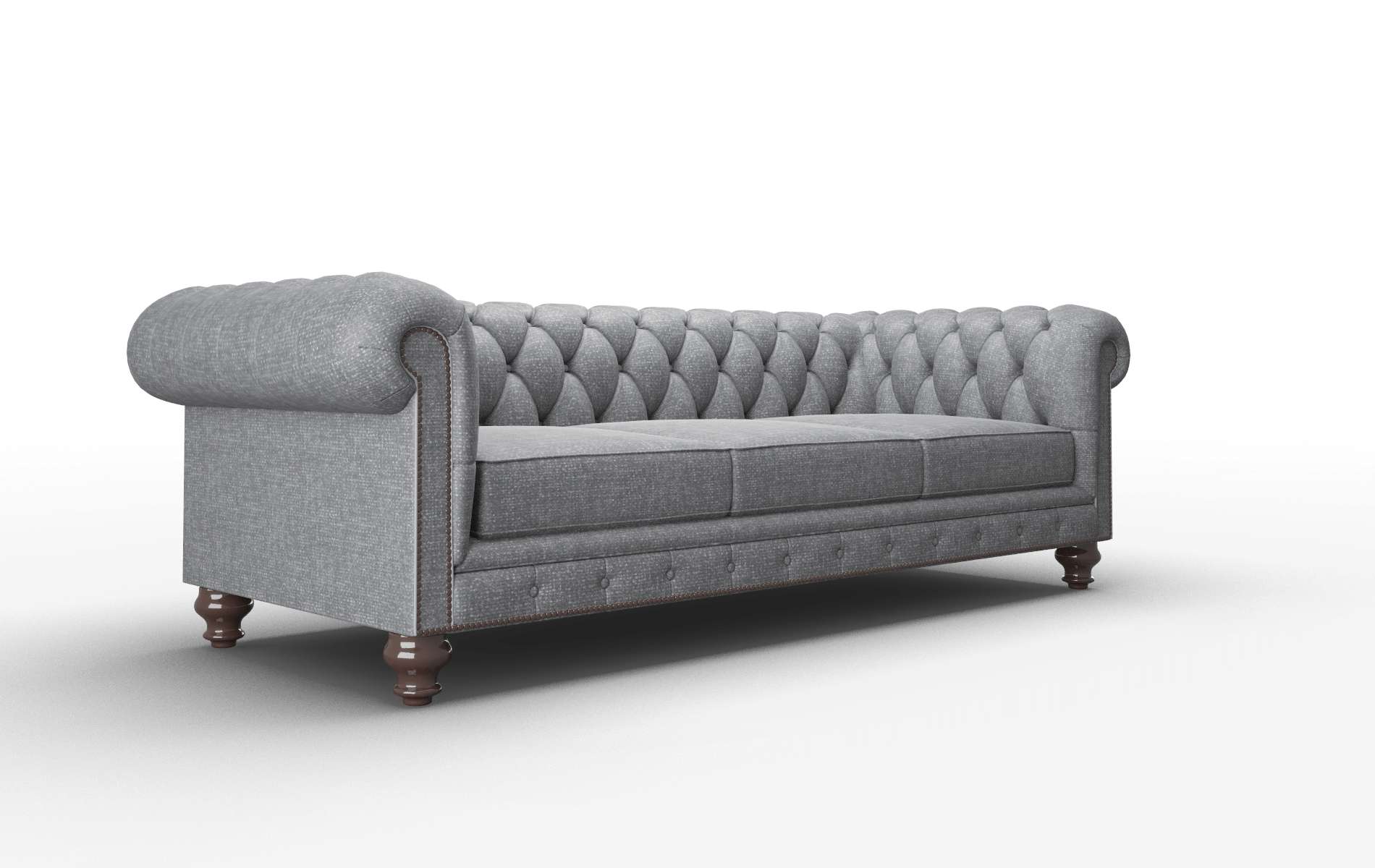 Bordeaux Notion Graphite Sofa espresso legs 2