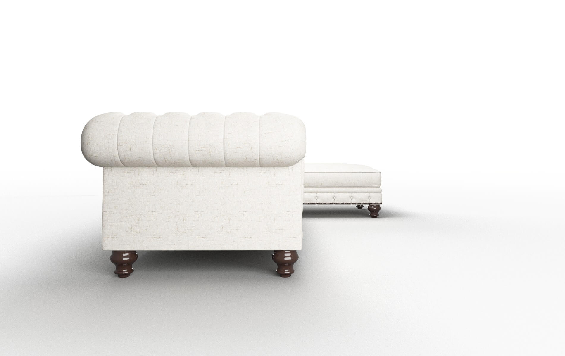 Bordeaux Oceanside Natural Panel espresso legs 3