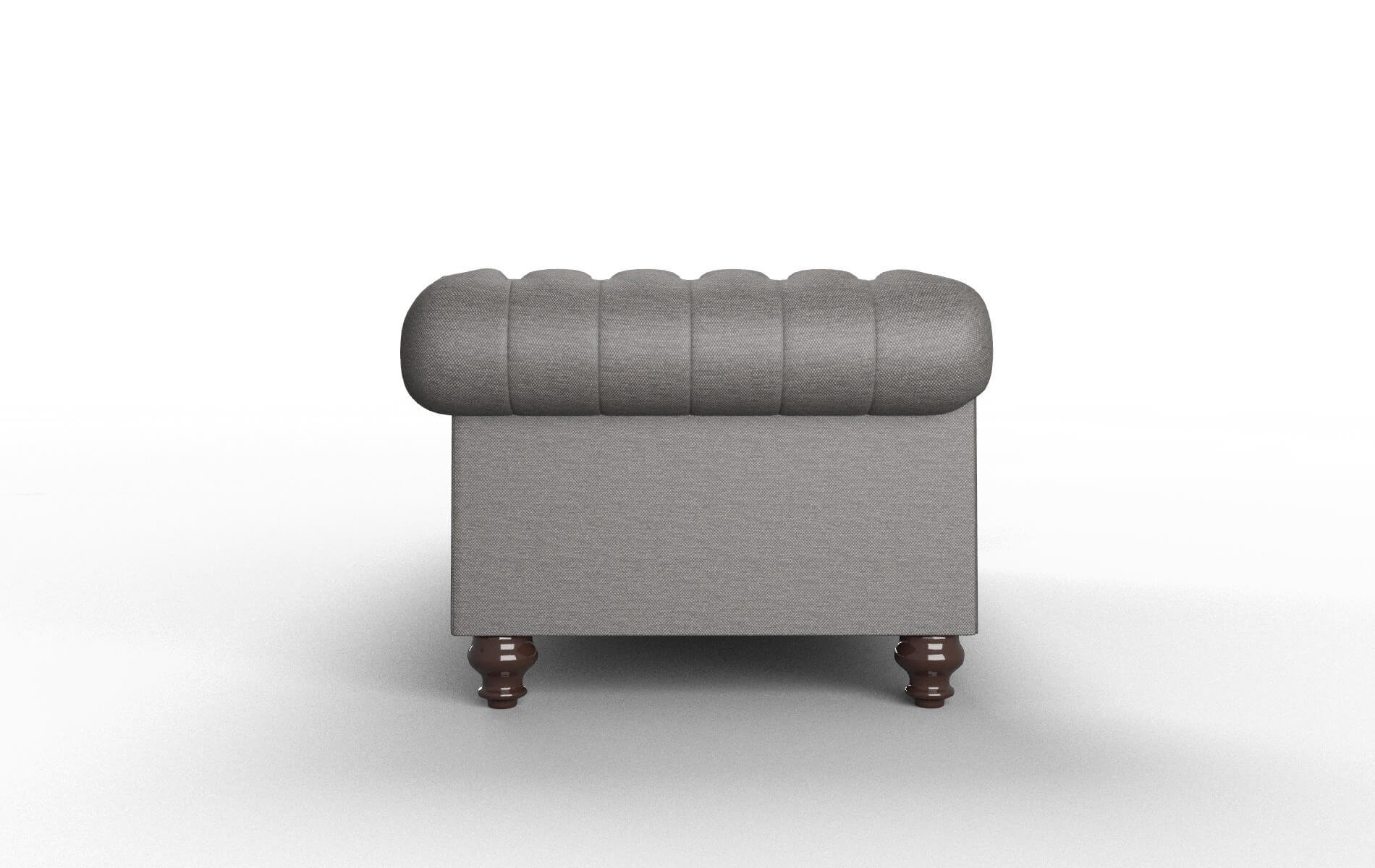 Bordeaux Oscar Charcoal Sofa espresso legs 3