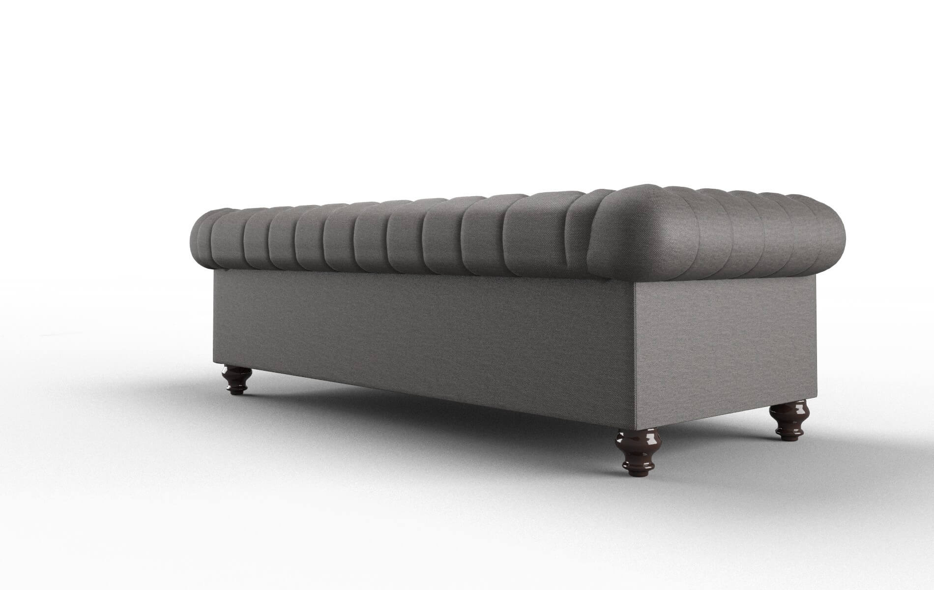 Bordeaux Oscar Charcoal Sofa espresso legs 5
