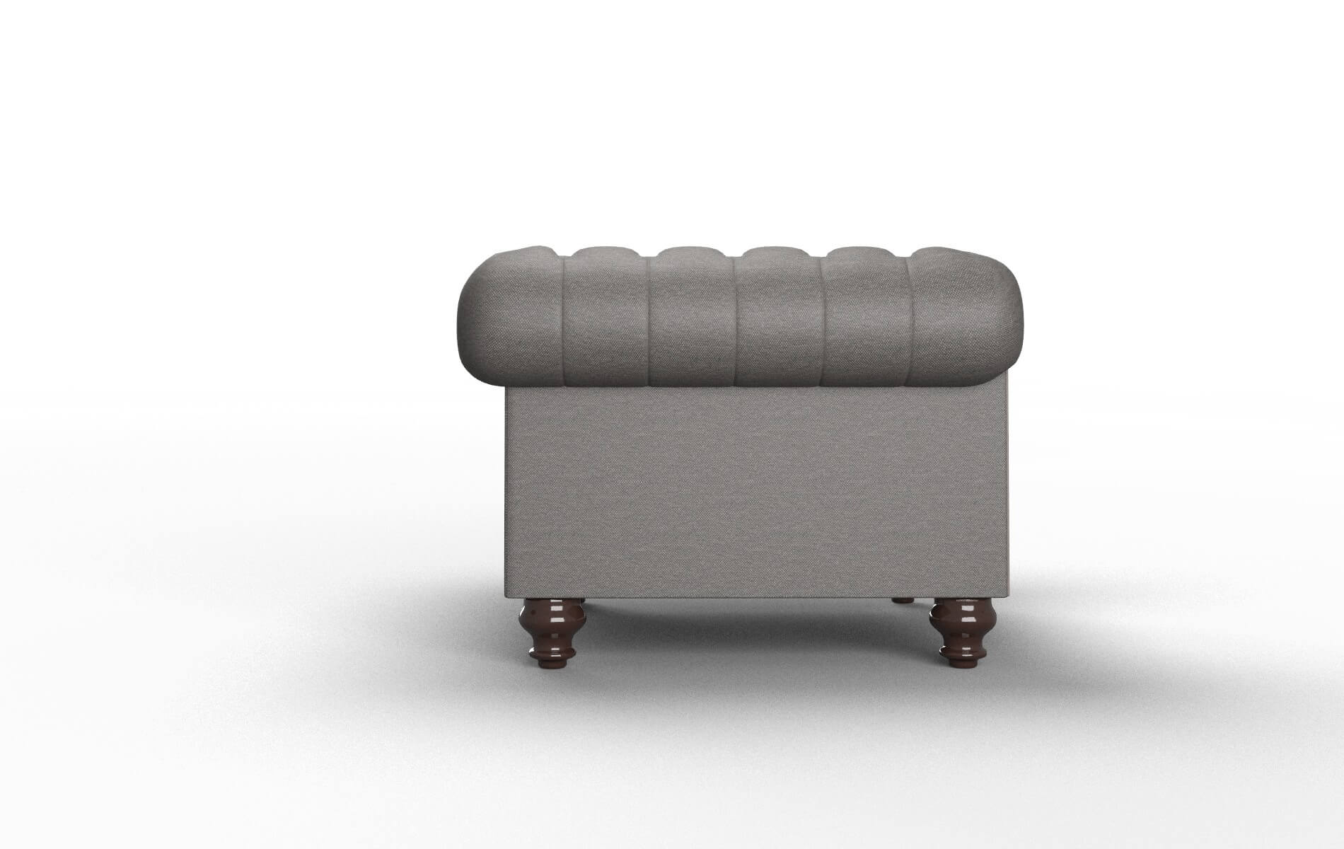 Bordeaux Oscar Grey Chair espresso legs 3