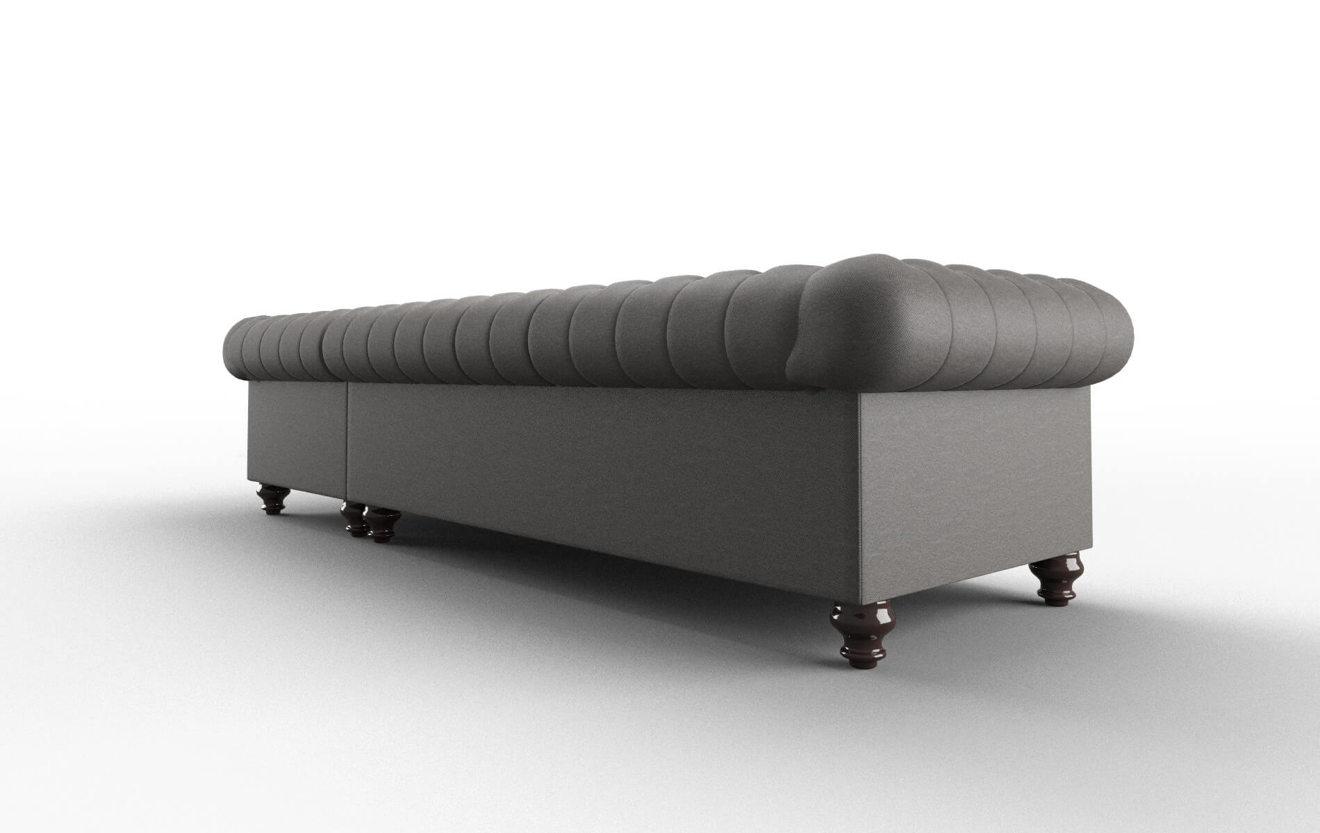 Bordeaux Oscar Grey Panel espresso legs 5