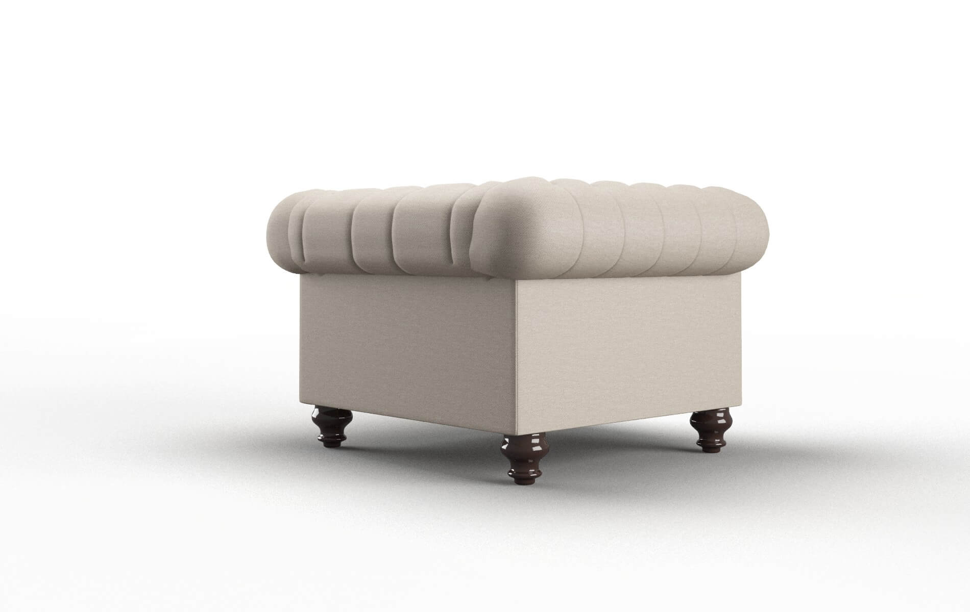 Bordeaux Oscar Linen Chair espresso legs 5