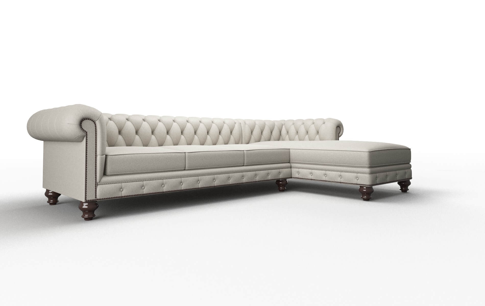 Bordeaux Oscar Silver Panel espresso legs 2