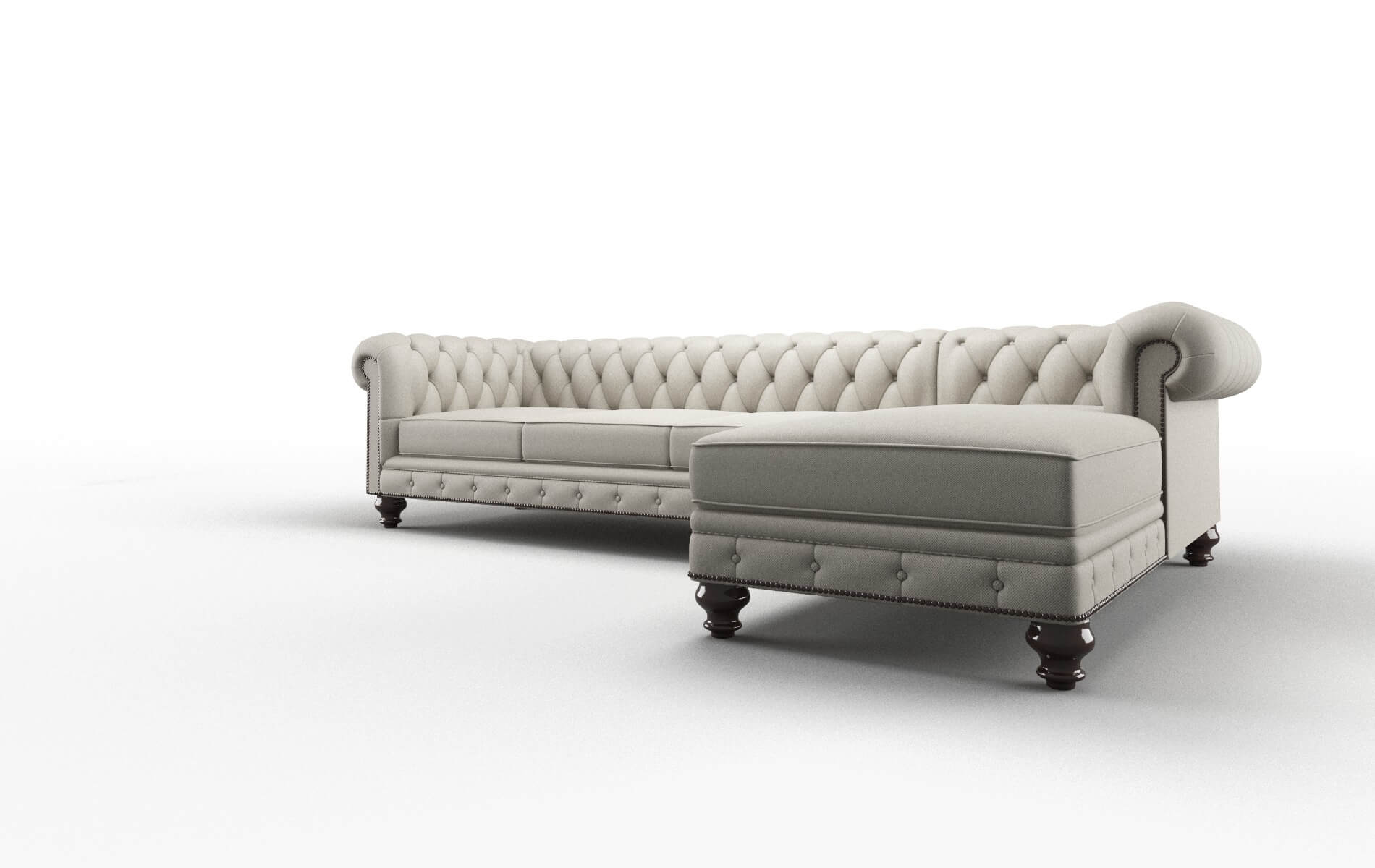 Bordeaux Oscar Silver Panel espresso legs 4