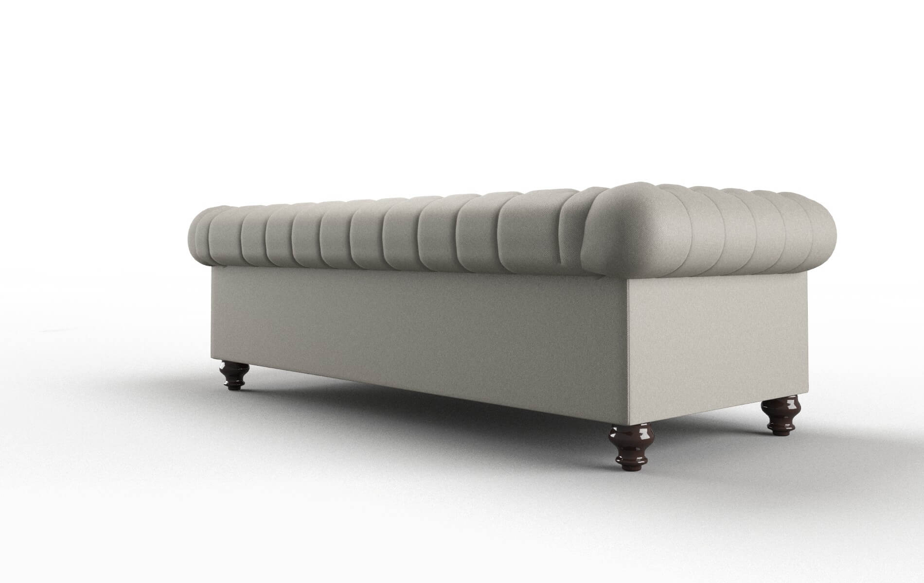 Bordeaux Oscar Silver Sofa espresso legs 5