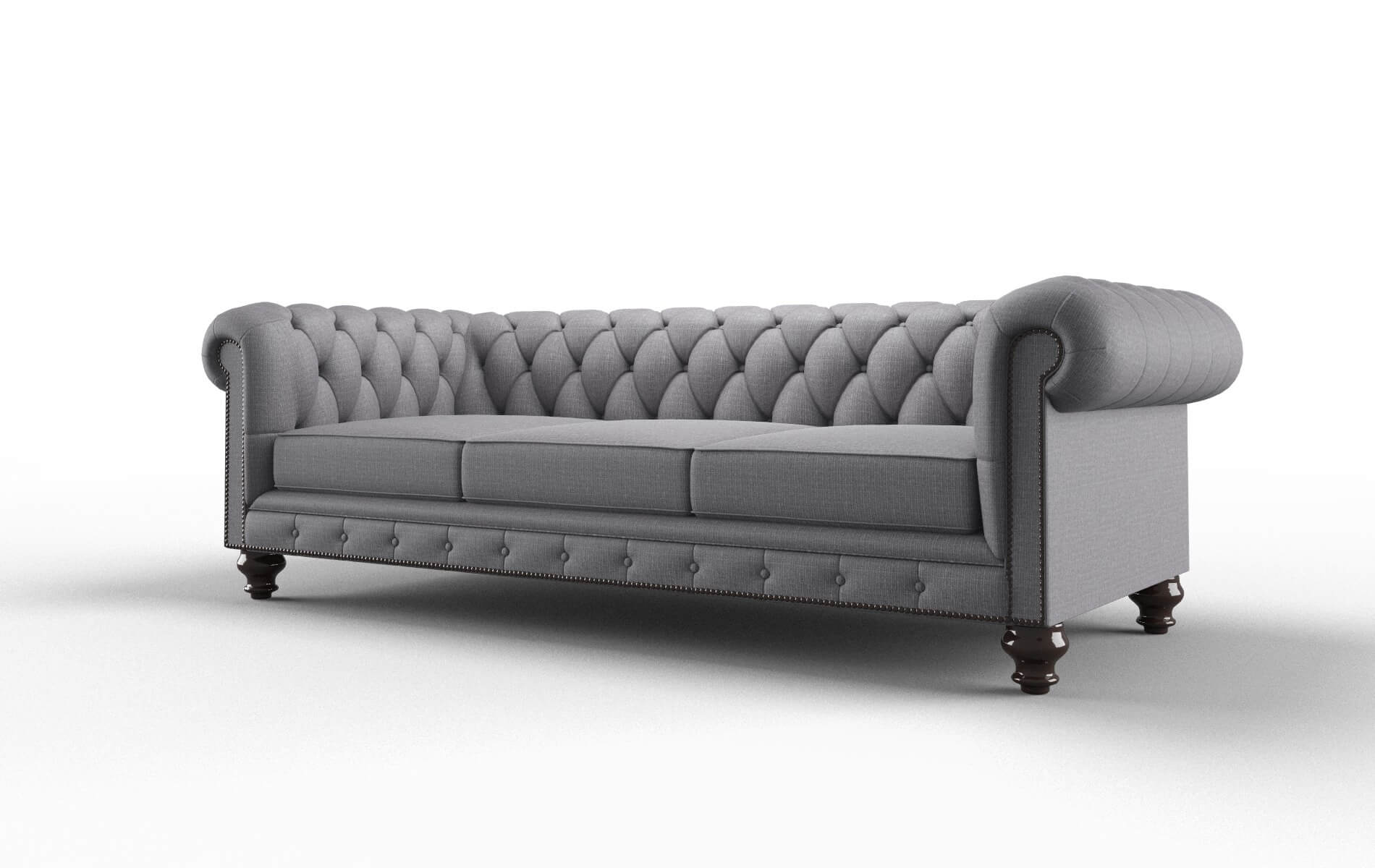 Bordeaux Parker Ash Sofa espresso legs 4