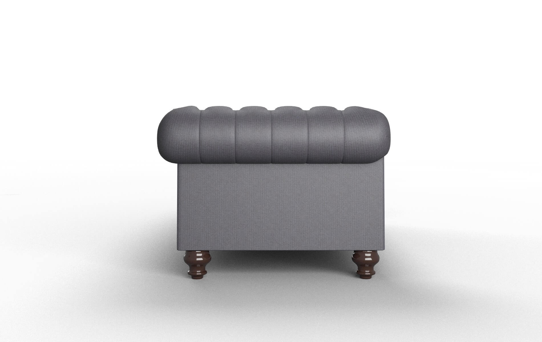 Bordeaux Parker Charcoal Sofa espresso legs 3