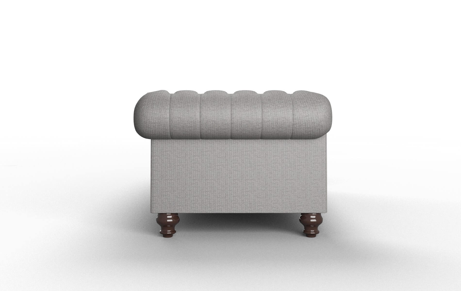 Bordeaux Parker Graphite Sofa espresso legs 3