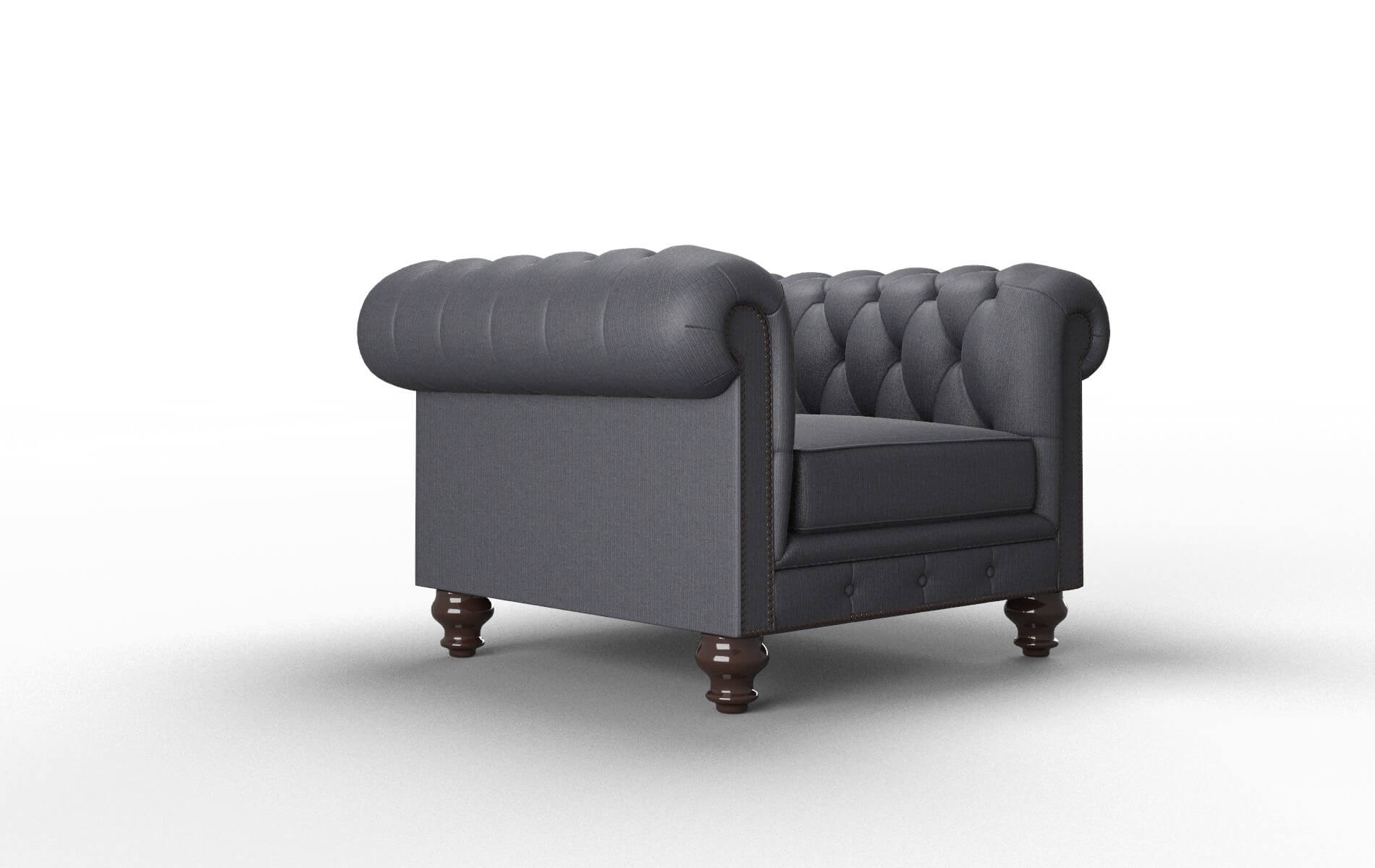 Bordeaux Parker Midnight Chair espresso legs 2