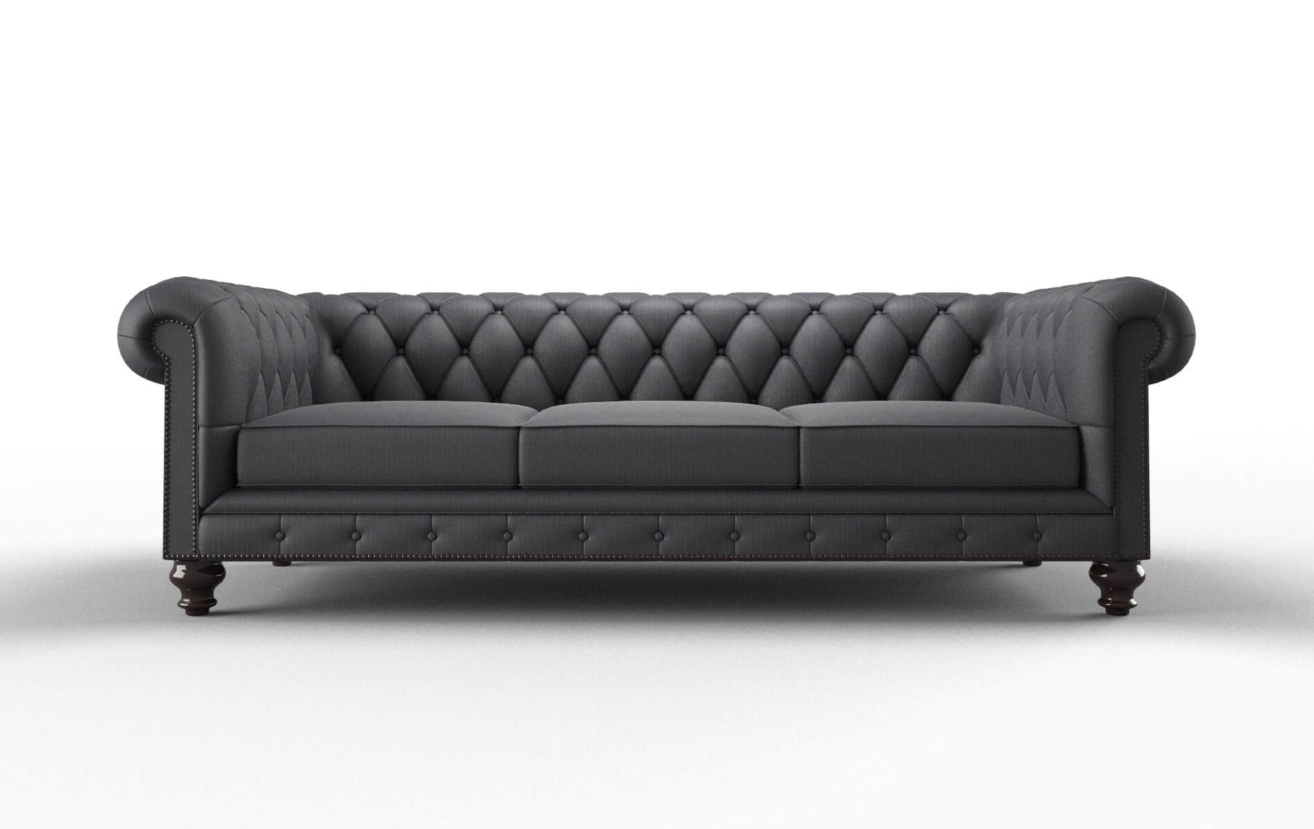 Bordeaux Parker Midnight Sofa espresso legs 1