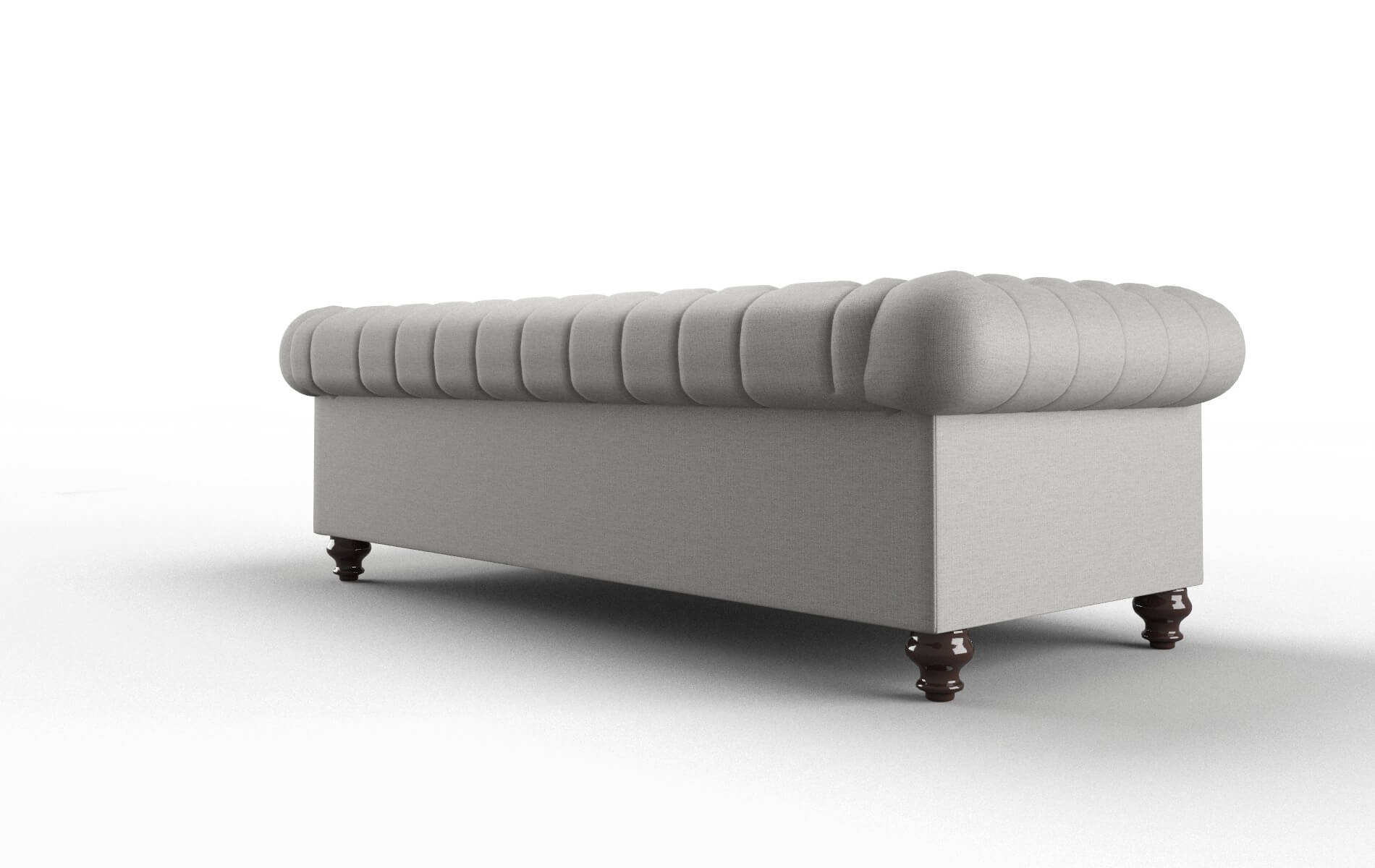 Bordeaux Parker Silver Sofa espresso legs 5