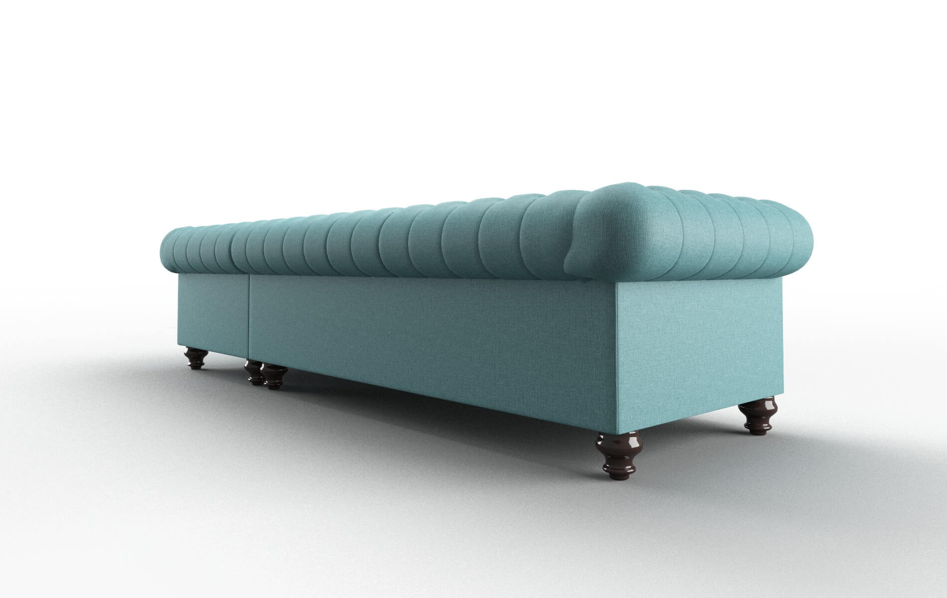 Bordeaux Parker Turquoise Panel espresso legs 5
