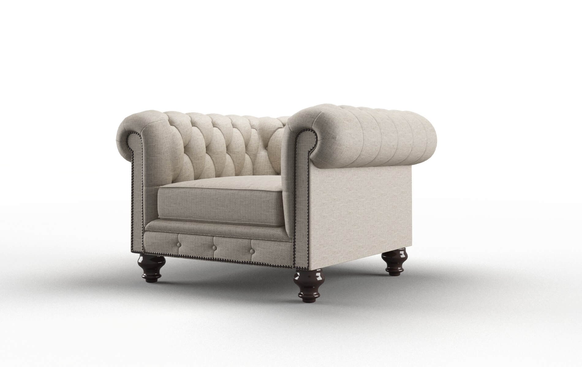 Bordeaux Parker Wheat Chair espresso legs 4