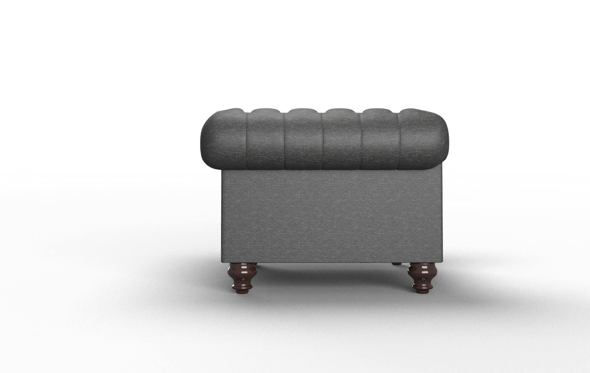 Bordeaux Phoenix Charcoal Chair espresso legs 3