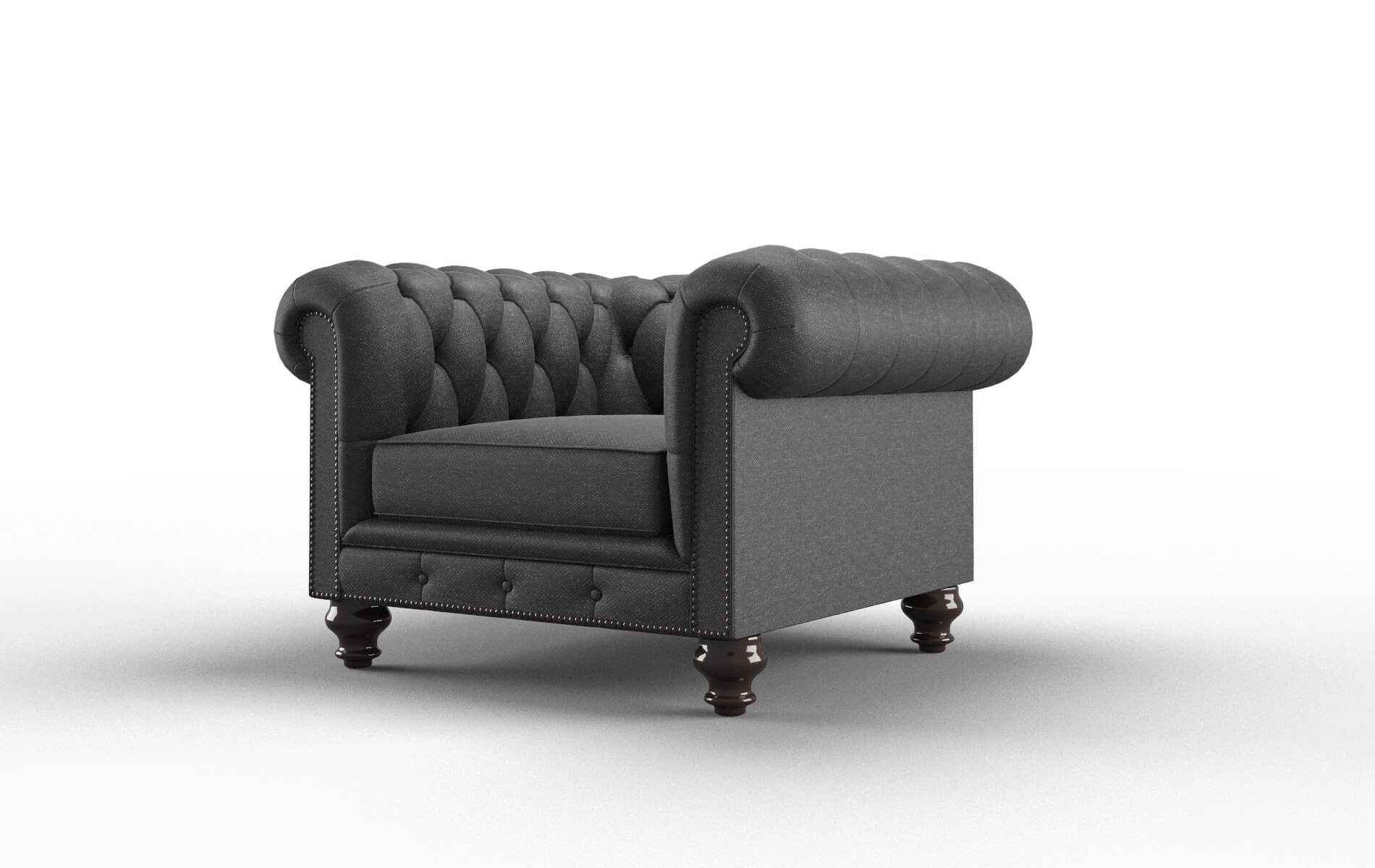 Bordeaux Phoenix Charcoal Chair espresso legs 4