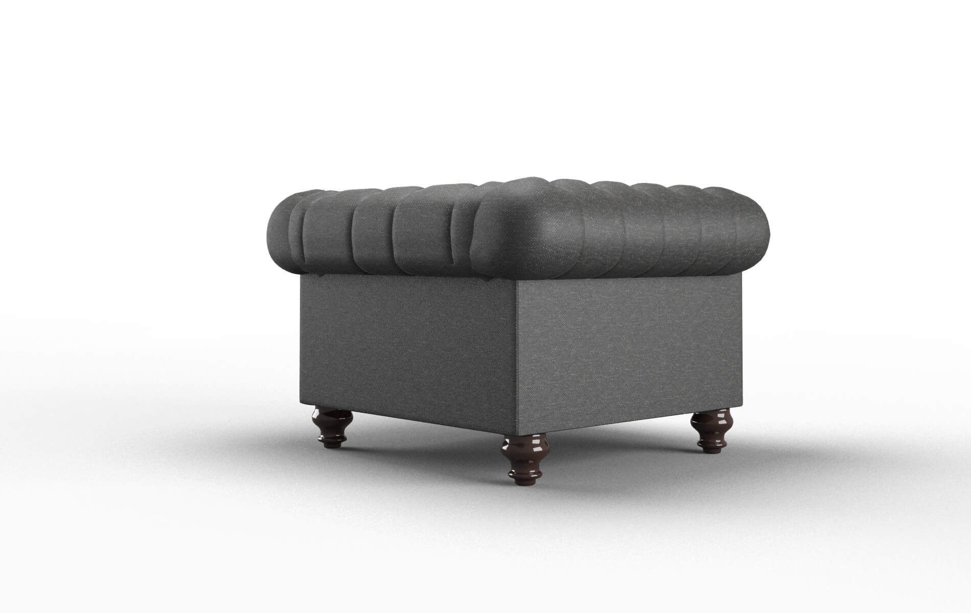 Bordeaux Phoenix Charcoal Chair espresso legs 5