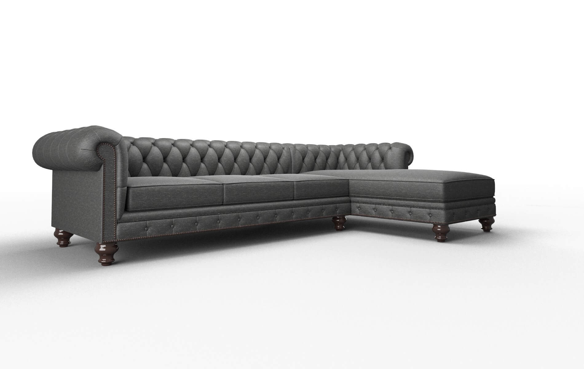 Bordeaux Phoenix Charcoal Panel espresso legs 2