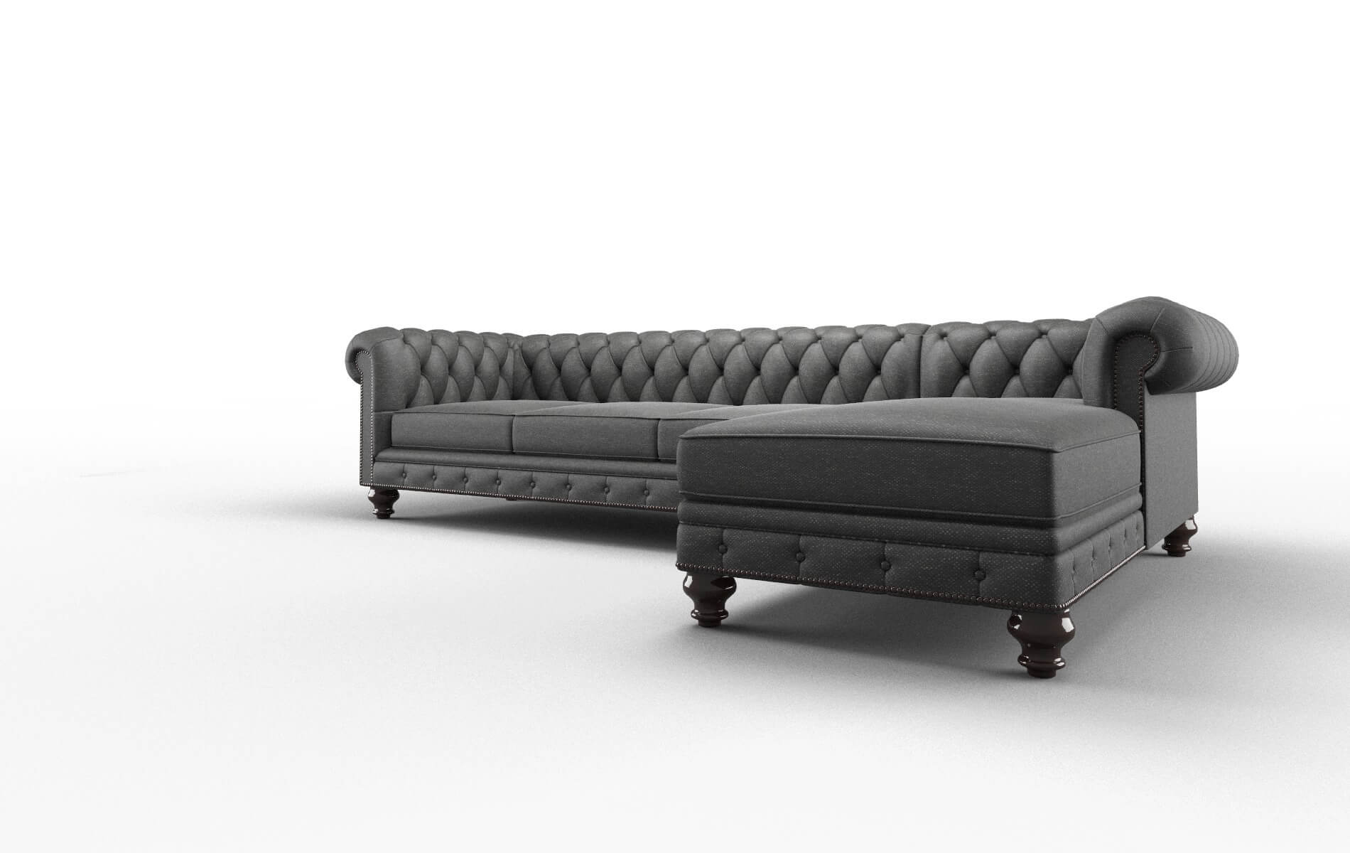 Bordeaux Phoenix Charcoal Panel espresso legs 4