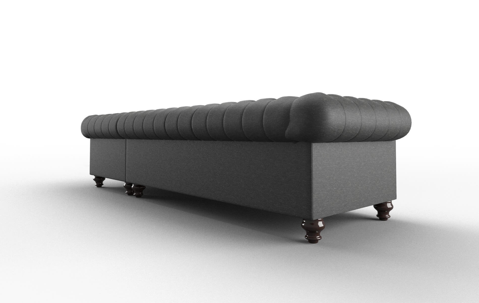 Bordeaux Phoenix Charcoal Panel espresso legs 5