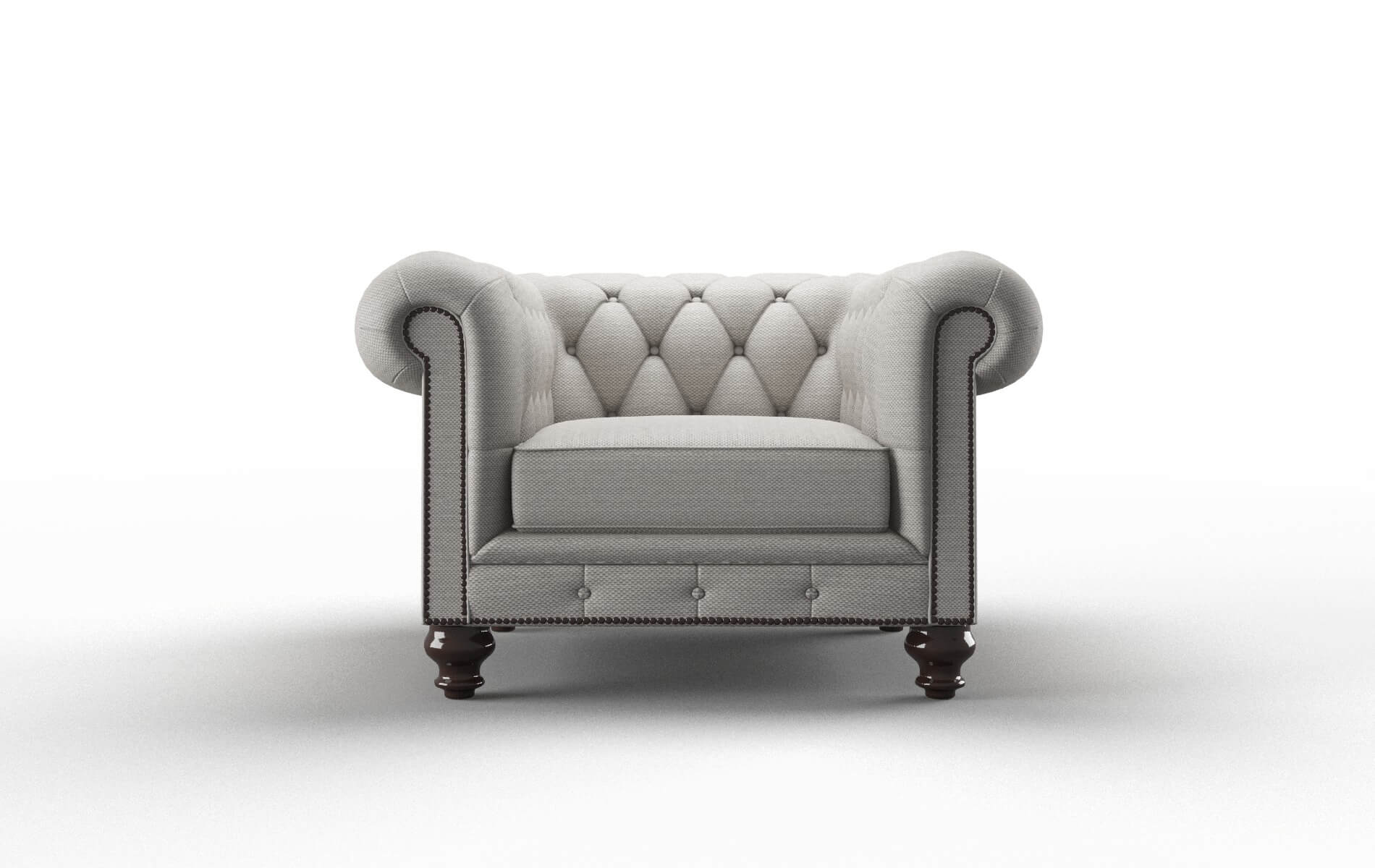Bordeaux Phoenix silver Chair Espresso Legs  1