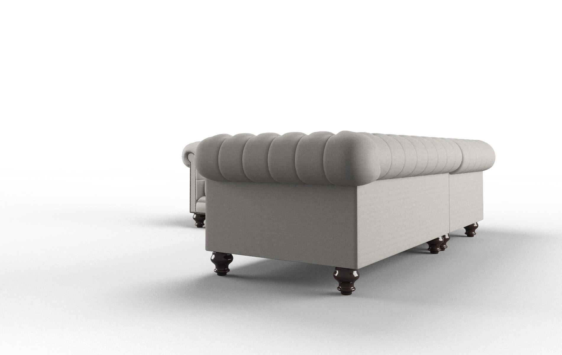 Bordeaux Phoenix Sterling Sectional espresso legs 4