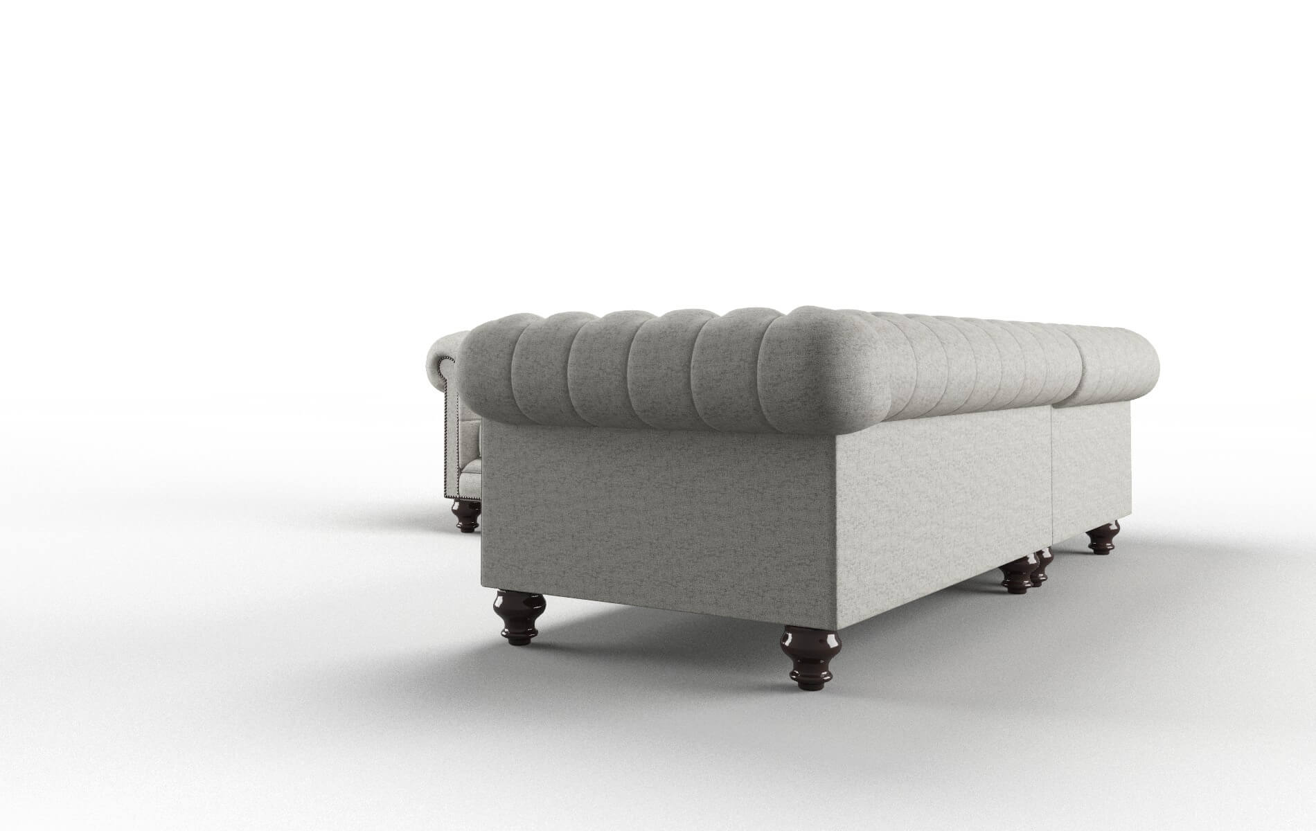 Bordeaux Prime Gravel Sectional espresso legs 4