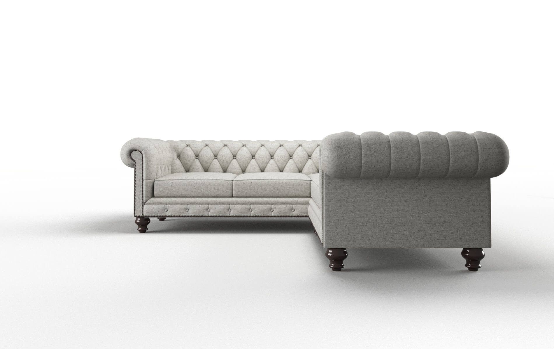 Bordeaux Prime Gravel Sectional espresso legs 5