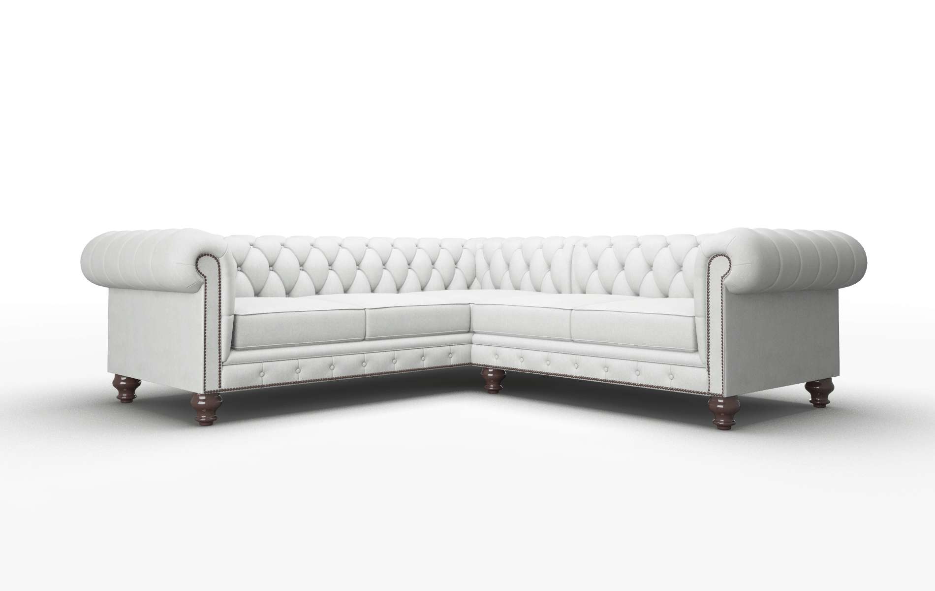 Bordeaux Prisma Steam Sectional espresso legs 1